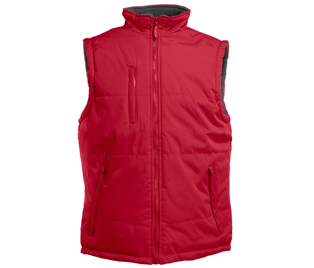 Bodywarmer Matelassé et Polaire - Red