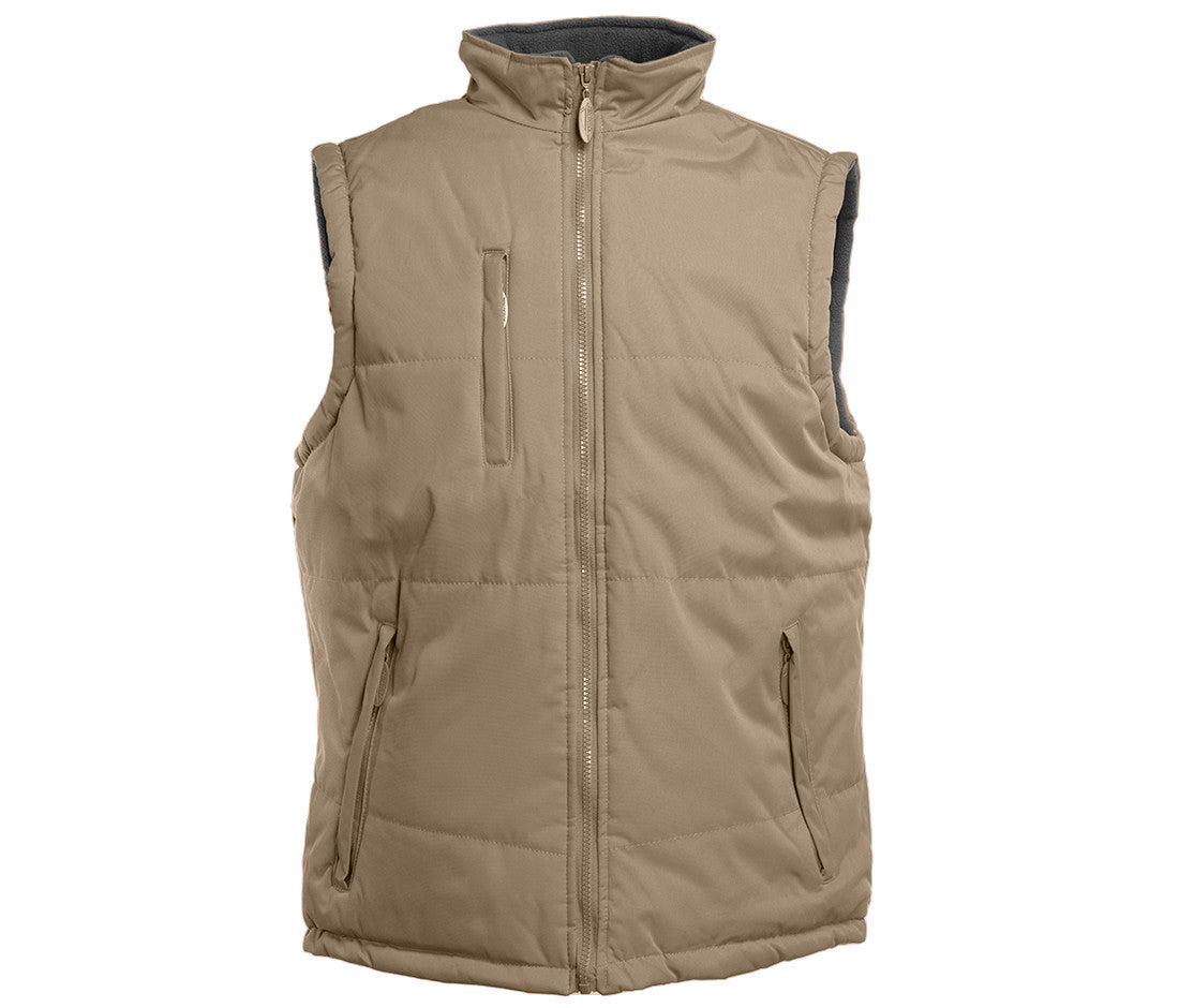 Bodywarmer Matelassé et Polaire - Beige
