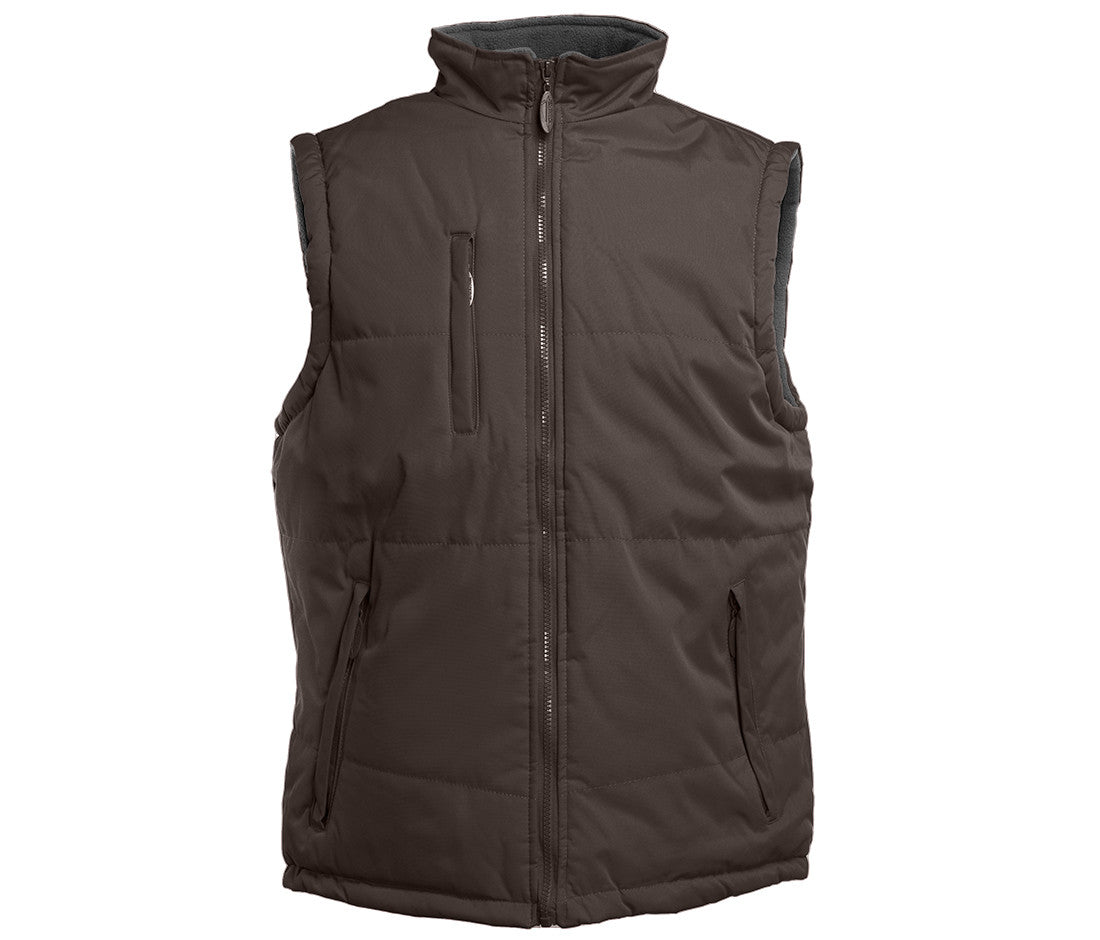 Bodywarmer Matelassé et Polaire - Brown