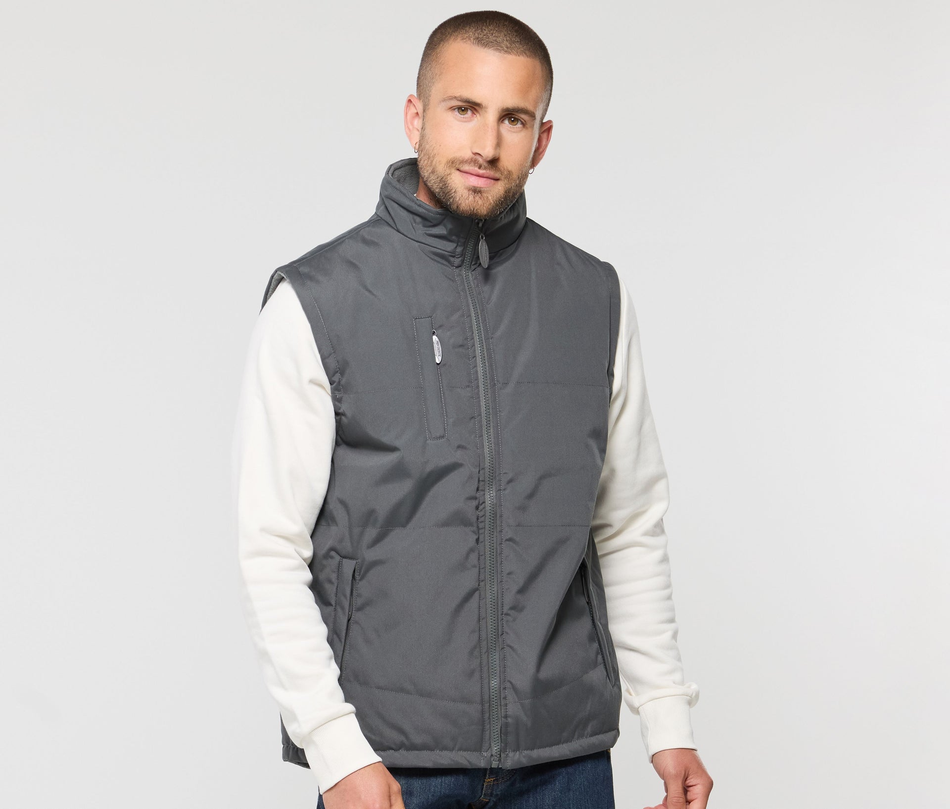 Bodywarmer matelassé et polaire