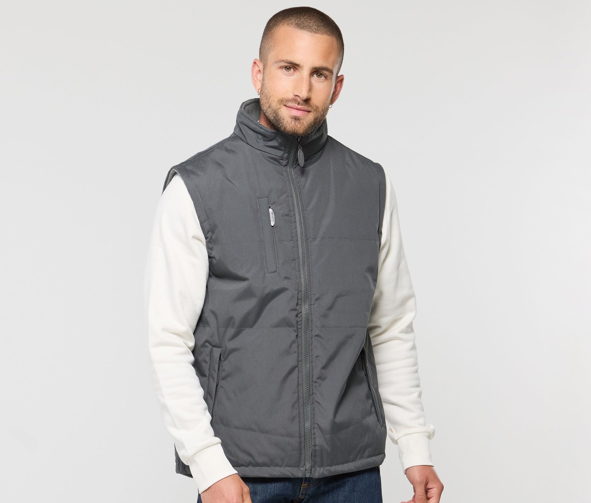 Bodywarmer matelassé et polaire