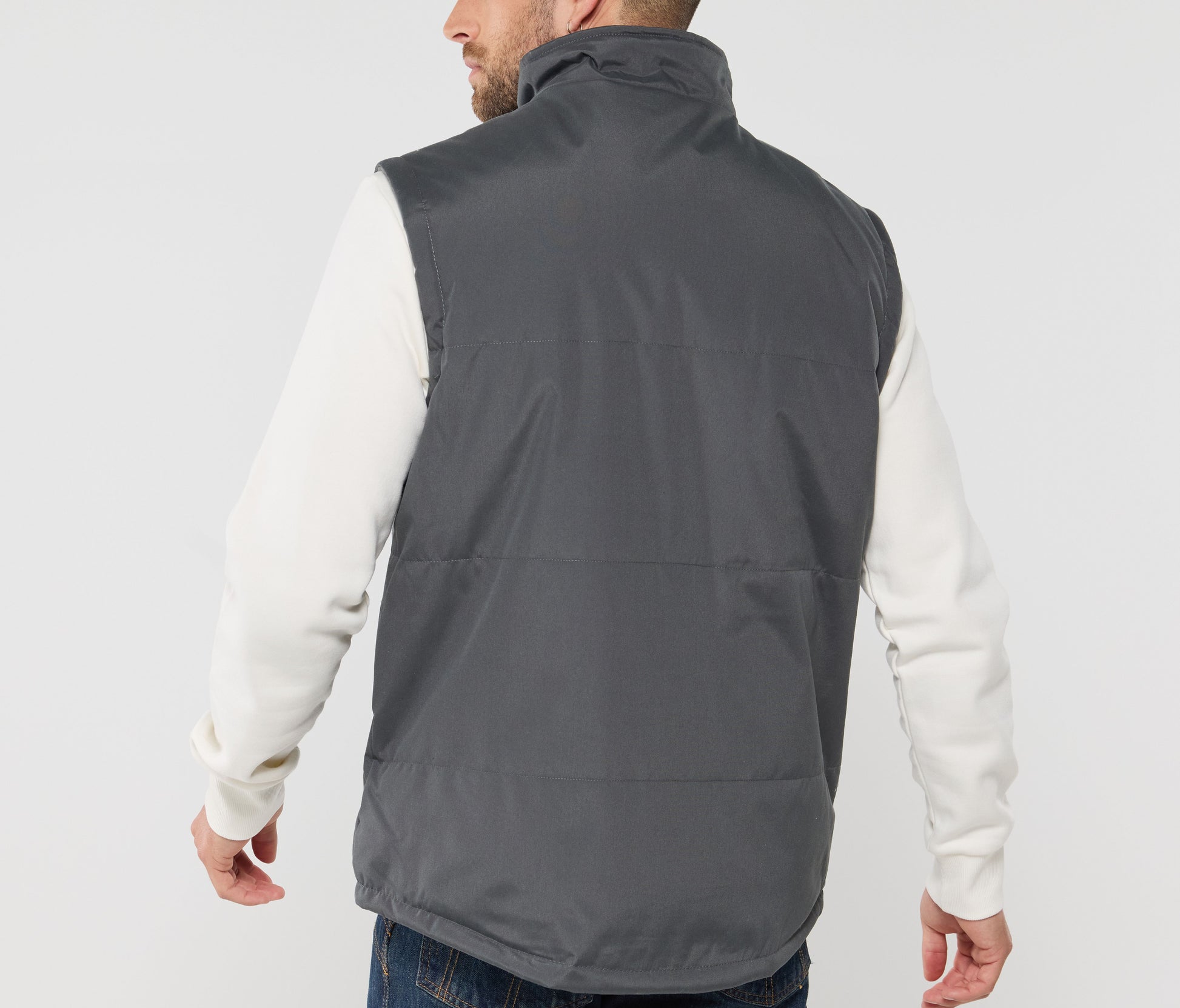 Bodywarmer matelassé et polaire