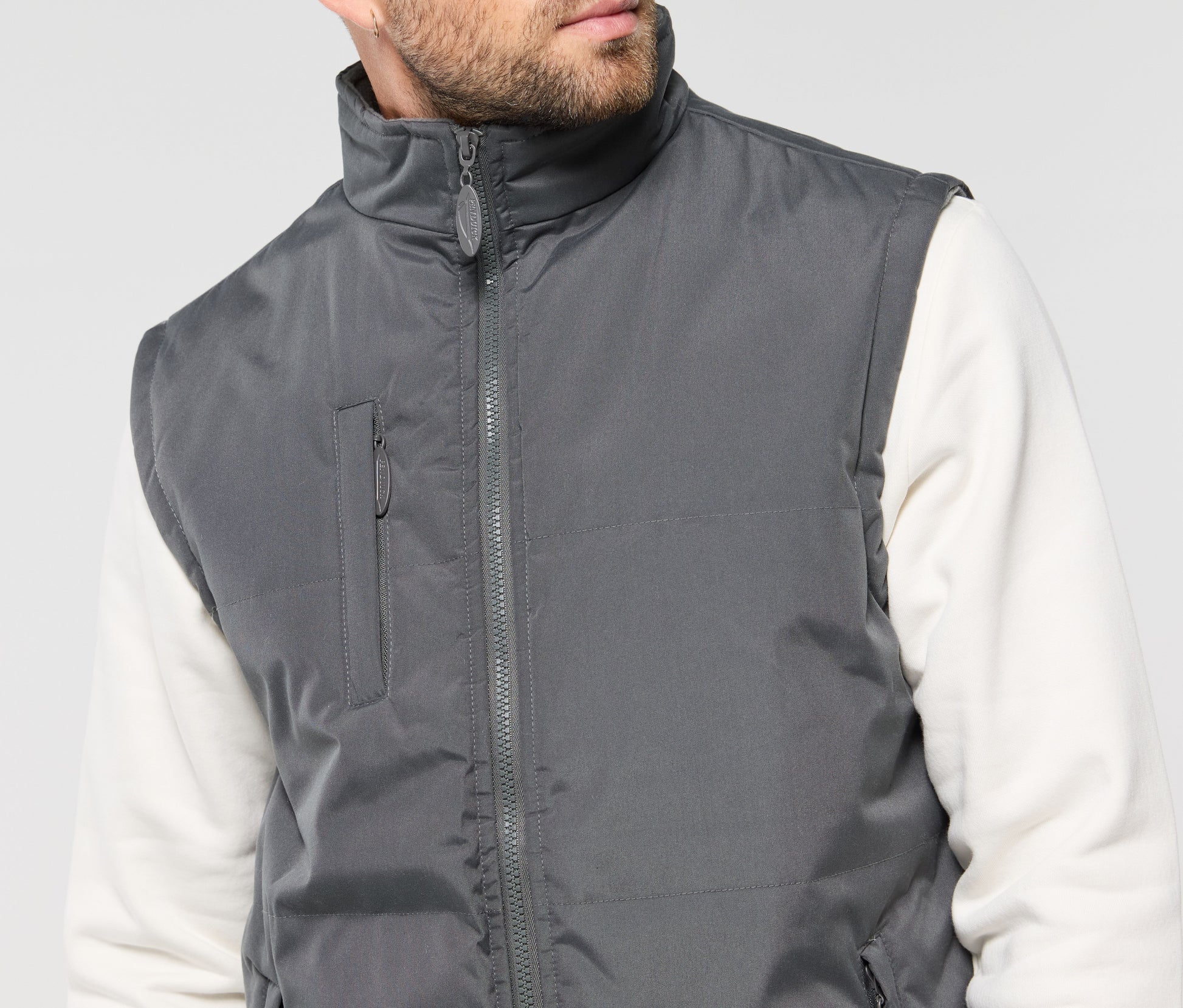 Bodywarmer matelassé et polaire