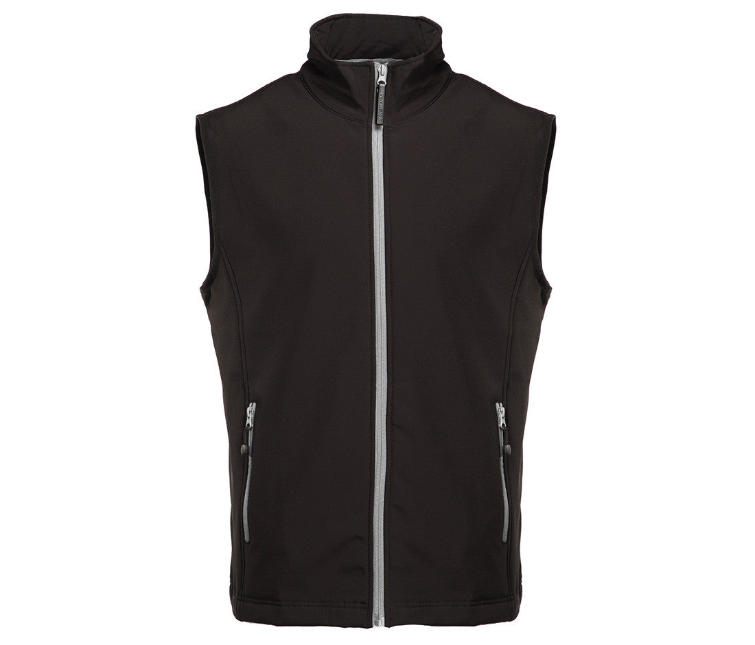 Bodywarmer Softshell 2 Couches - Black/silver