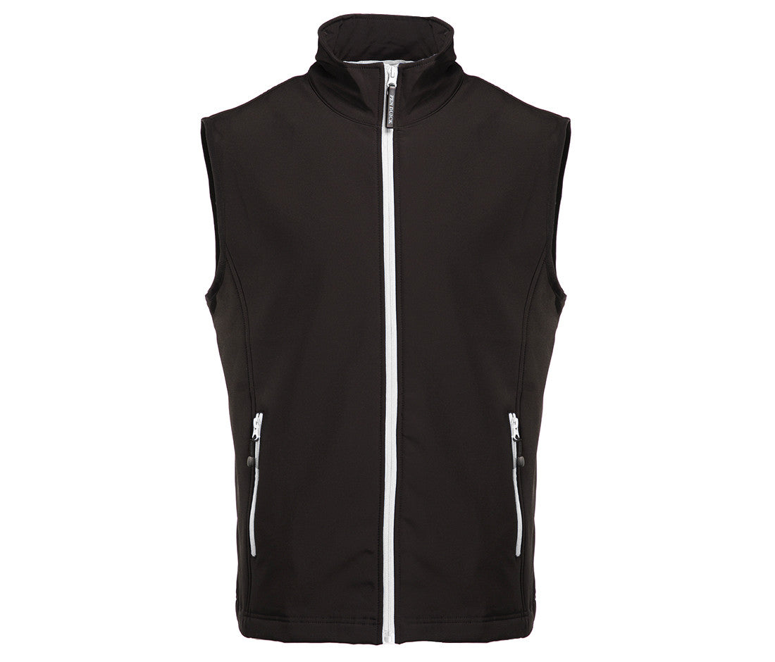 Bodywarmer Softshell 2 Couches - Black/white