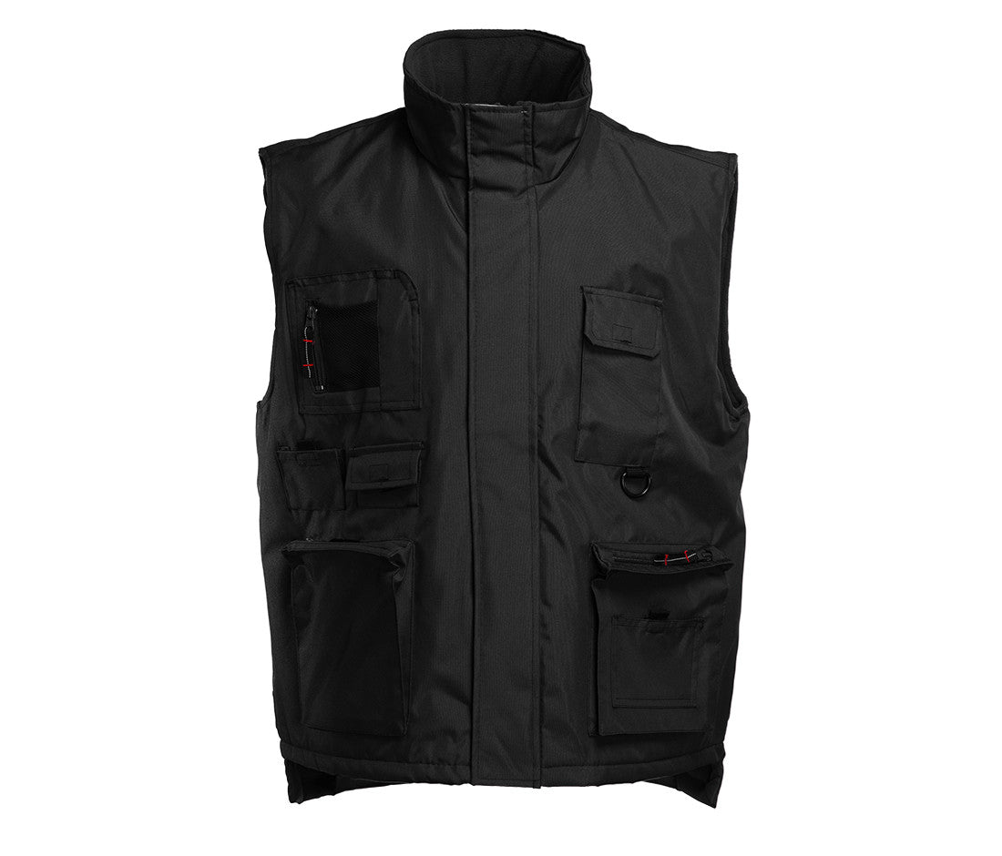 Bodywarmer Multi-Poches Doublé Polaire - Black