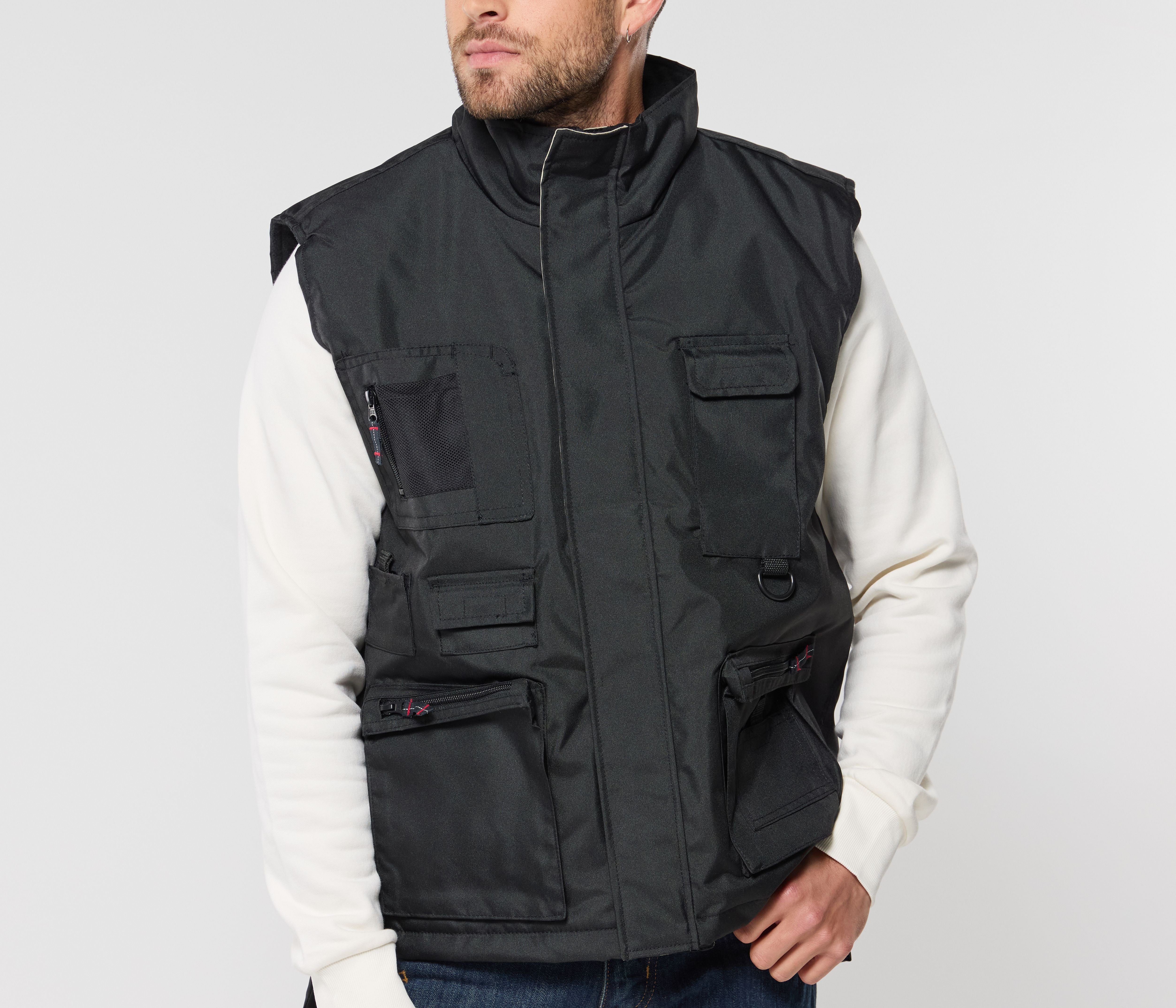 Bodywarmer multi-poches doublé polaire