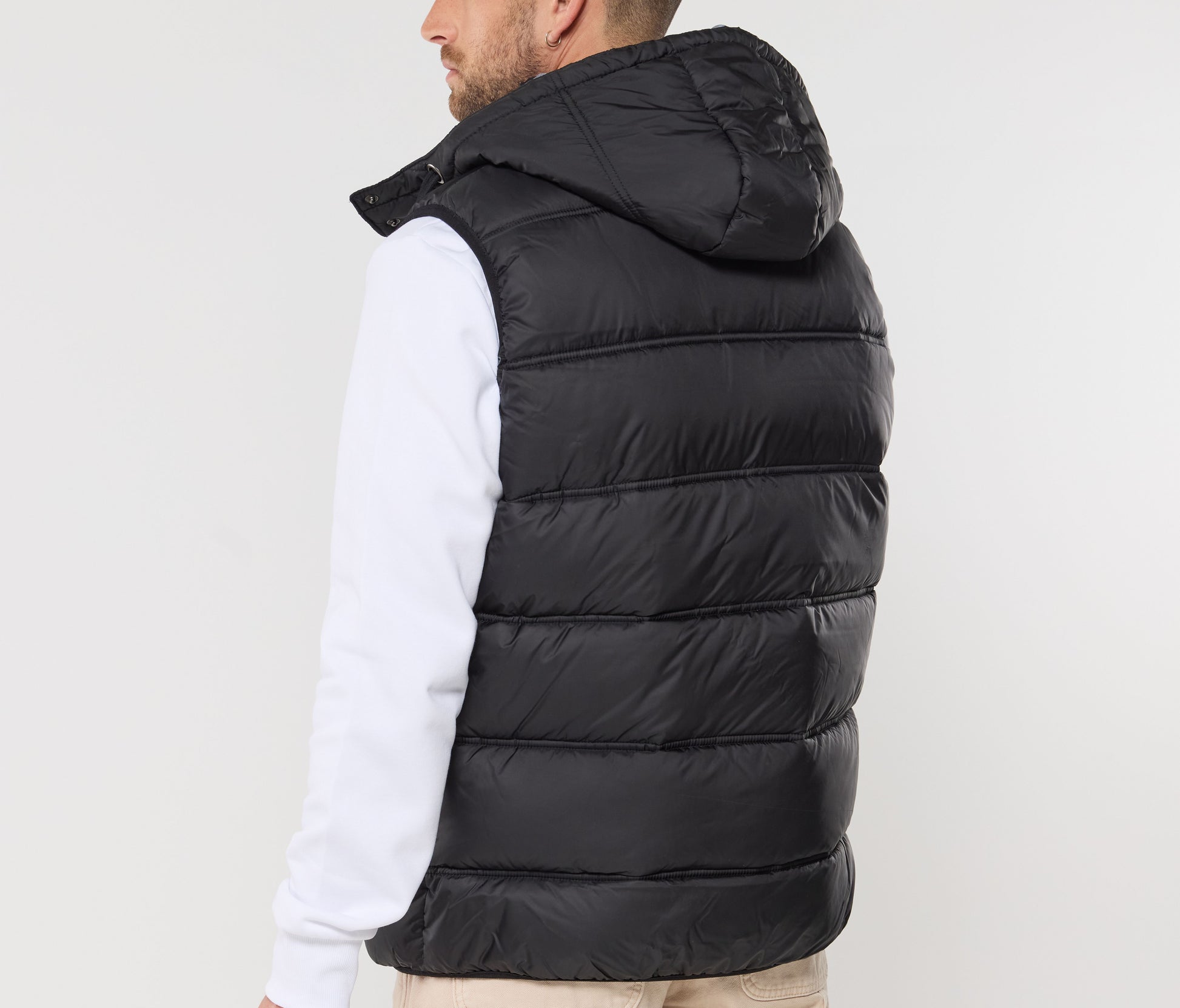 Bodywarmer doudoune homme avec capuche