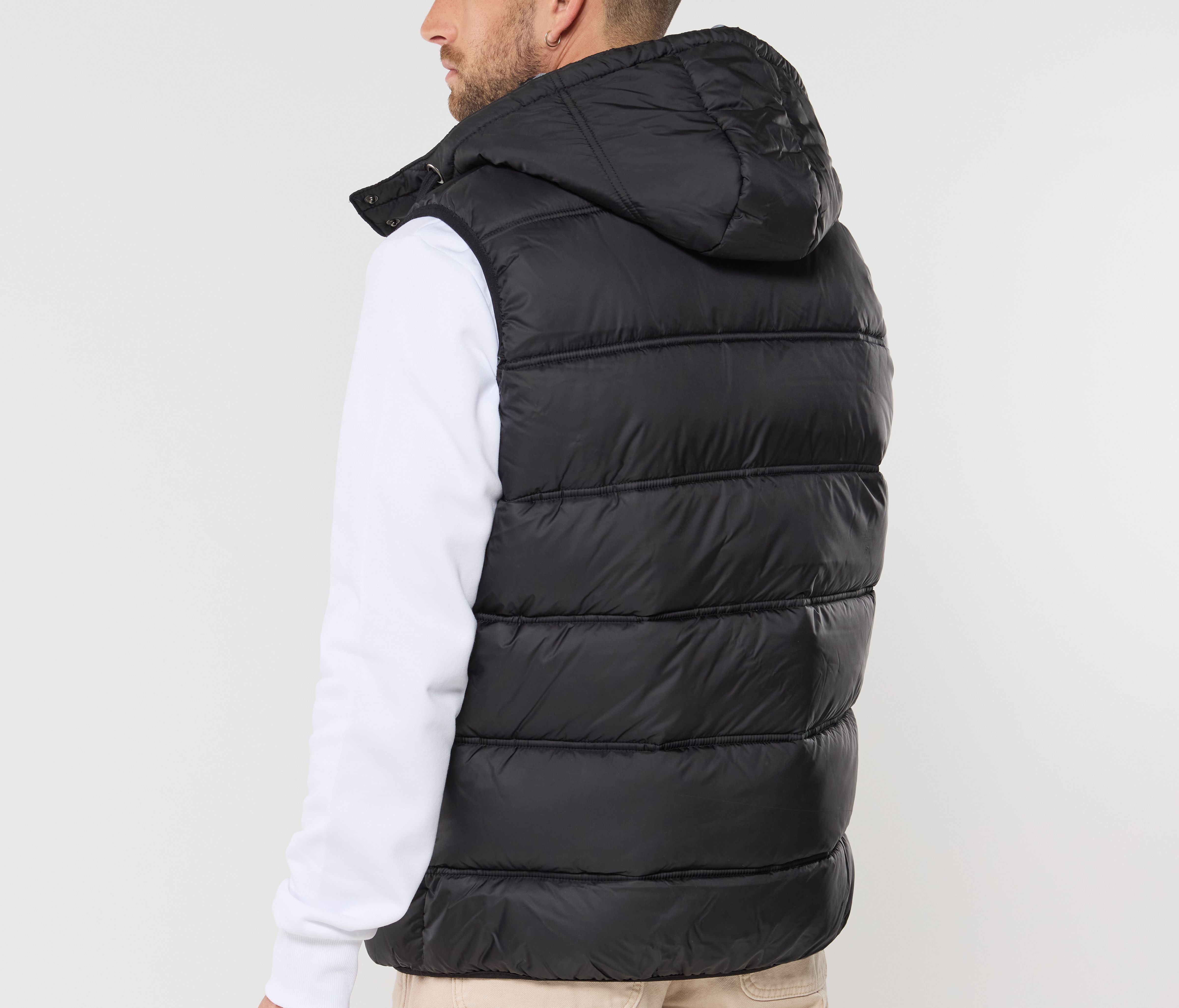 Bodywarmer doudoune homme avec capuche
