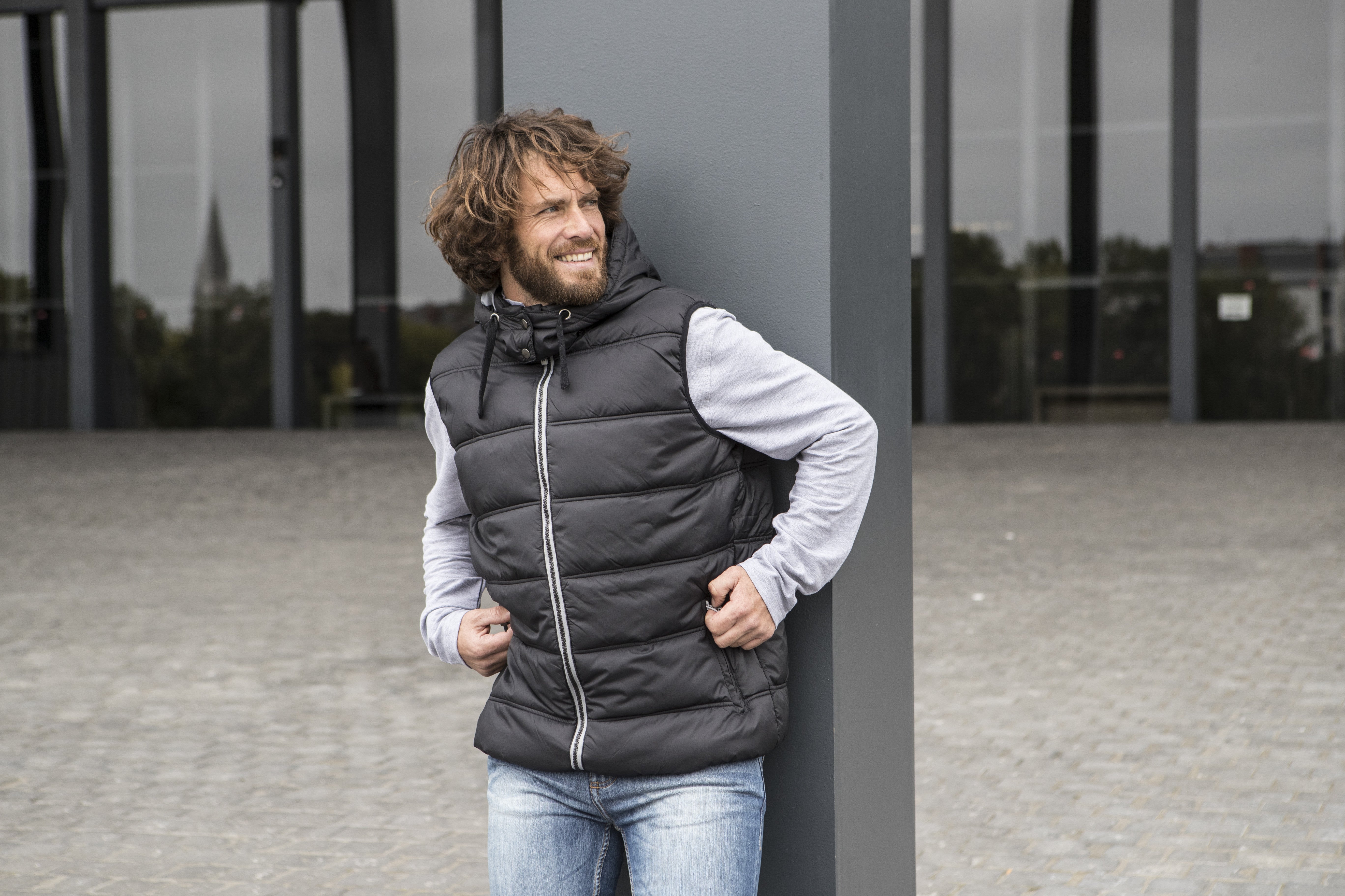 Bodywarmer doudoune homme avec capuche