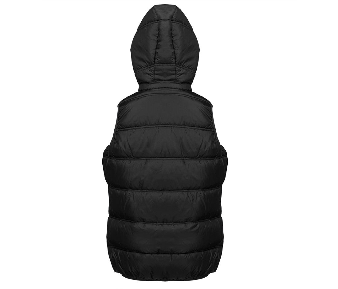 Bodywarmer Doudoune Femme Avec Capuche - Black/grey