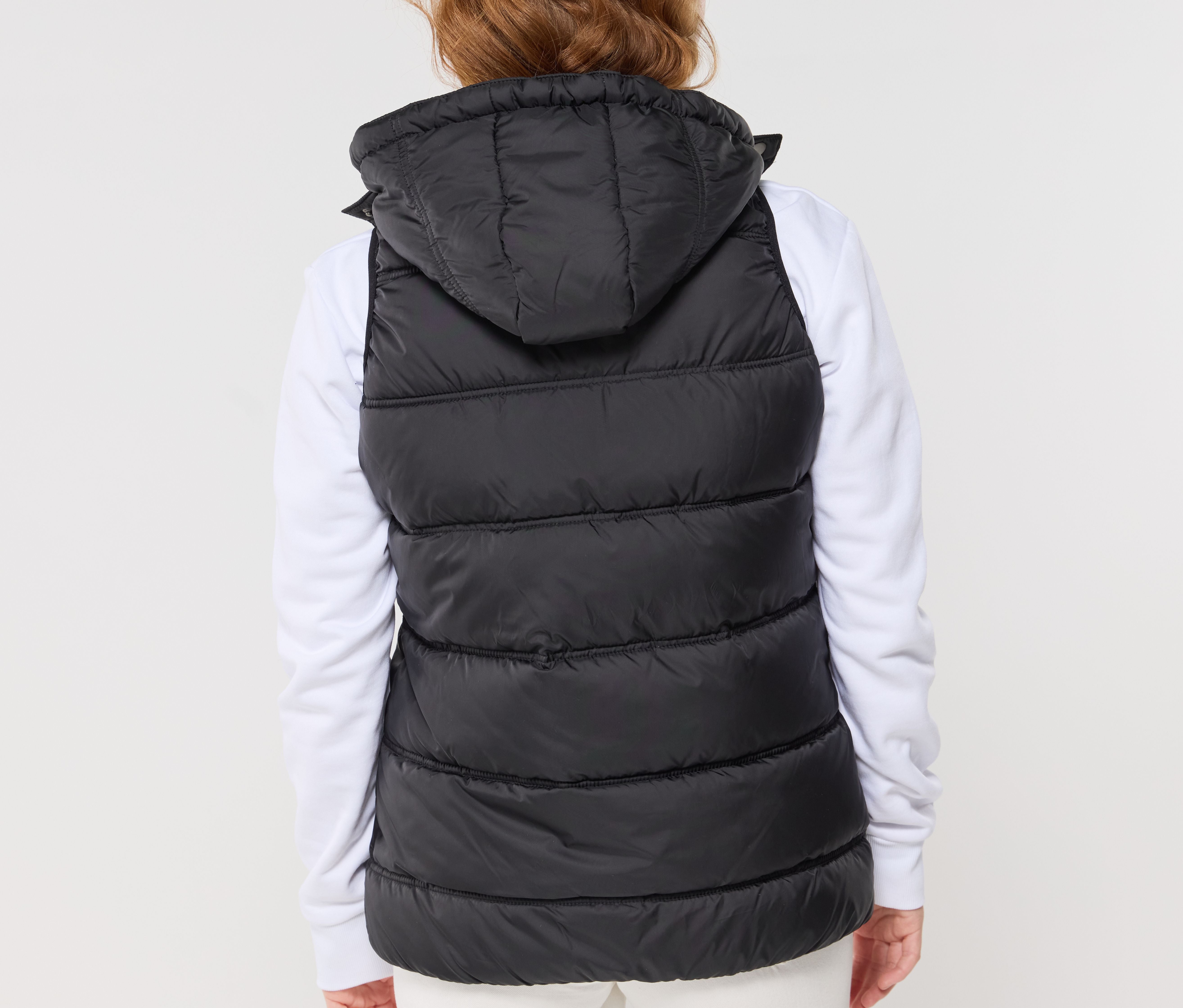 Bodywarmer doudoune femme avec capuche