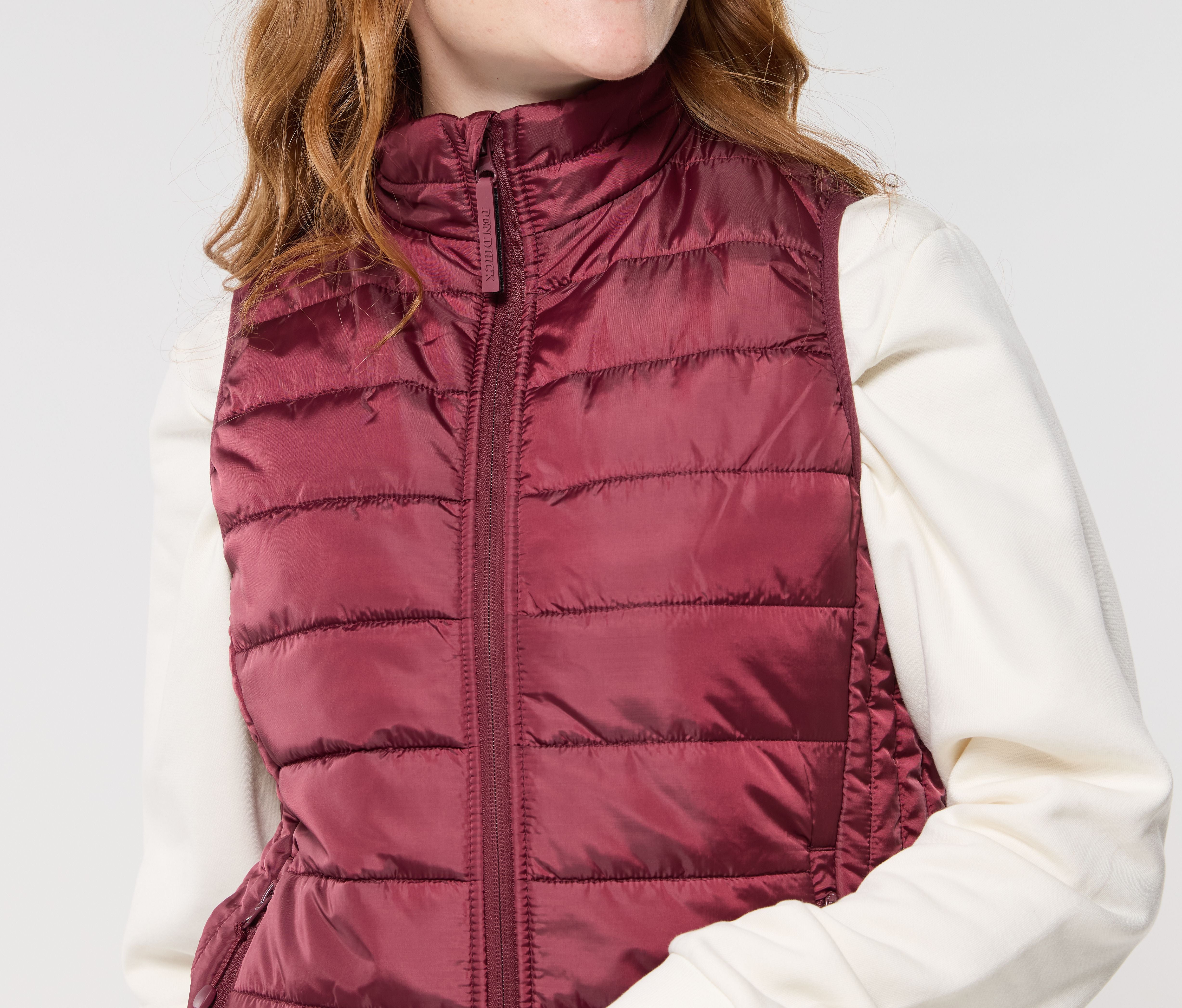 Bodywarmer femme  en  polyester recyclé
