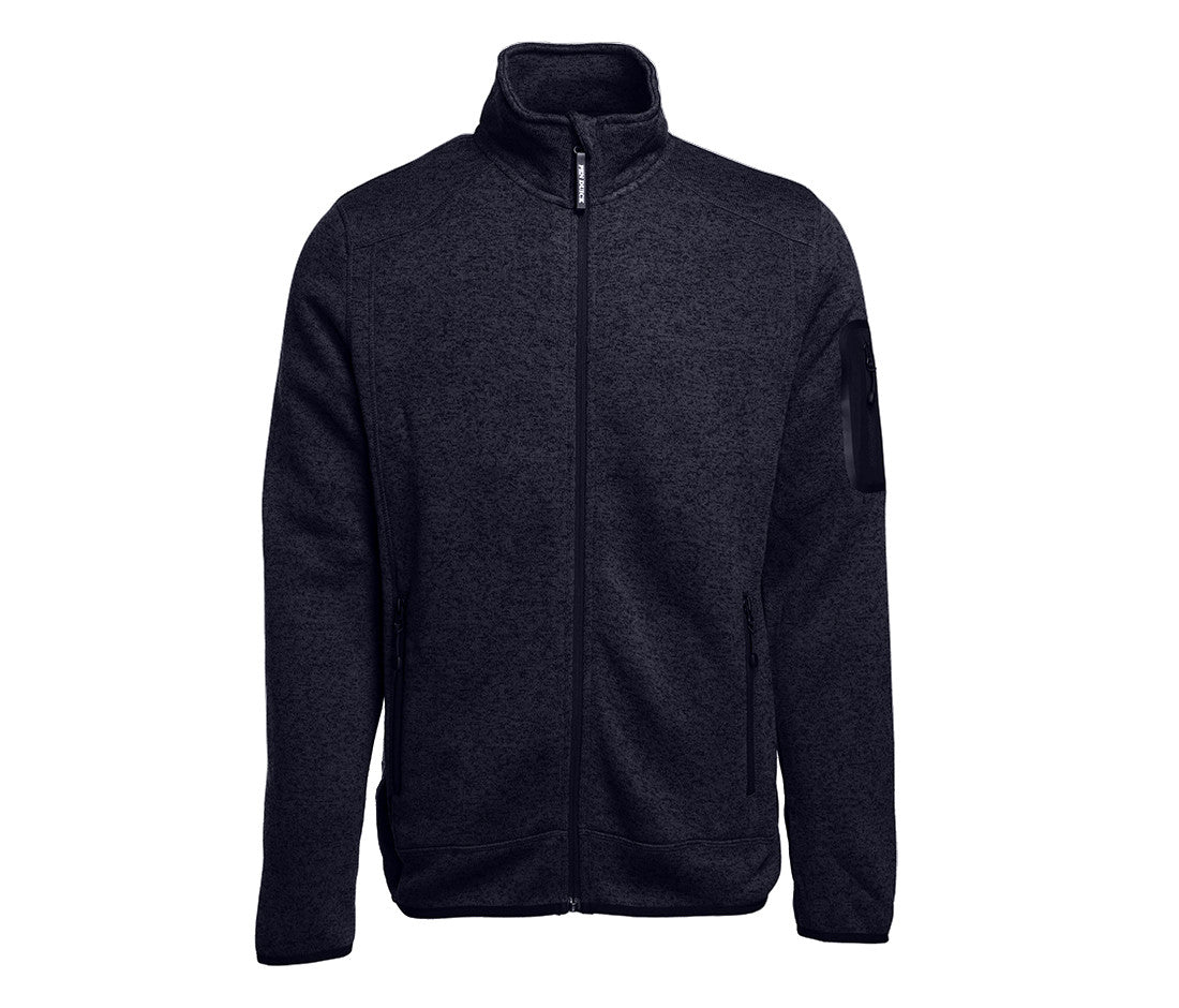 Veste Polaire Tricotée Homme - Heather Black