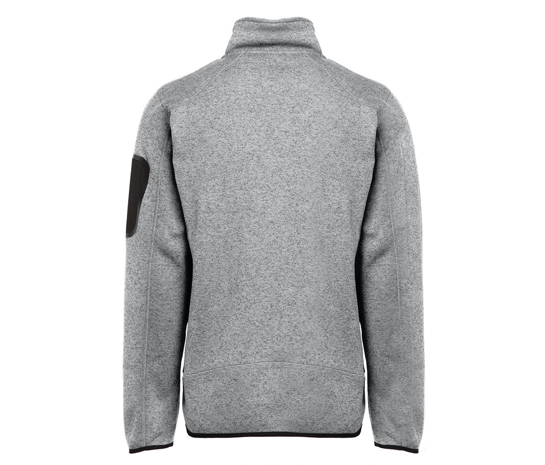 Veste Polaire Tricotée Homme - Heather Light Grey