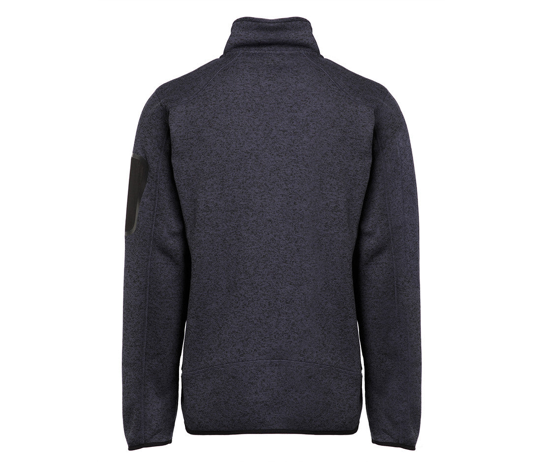 Veste Polaire Tricotée Homme - Heather Navy