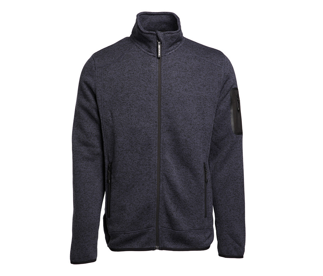 Veste Polaire Tricotée Homme - Heather Navy