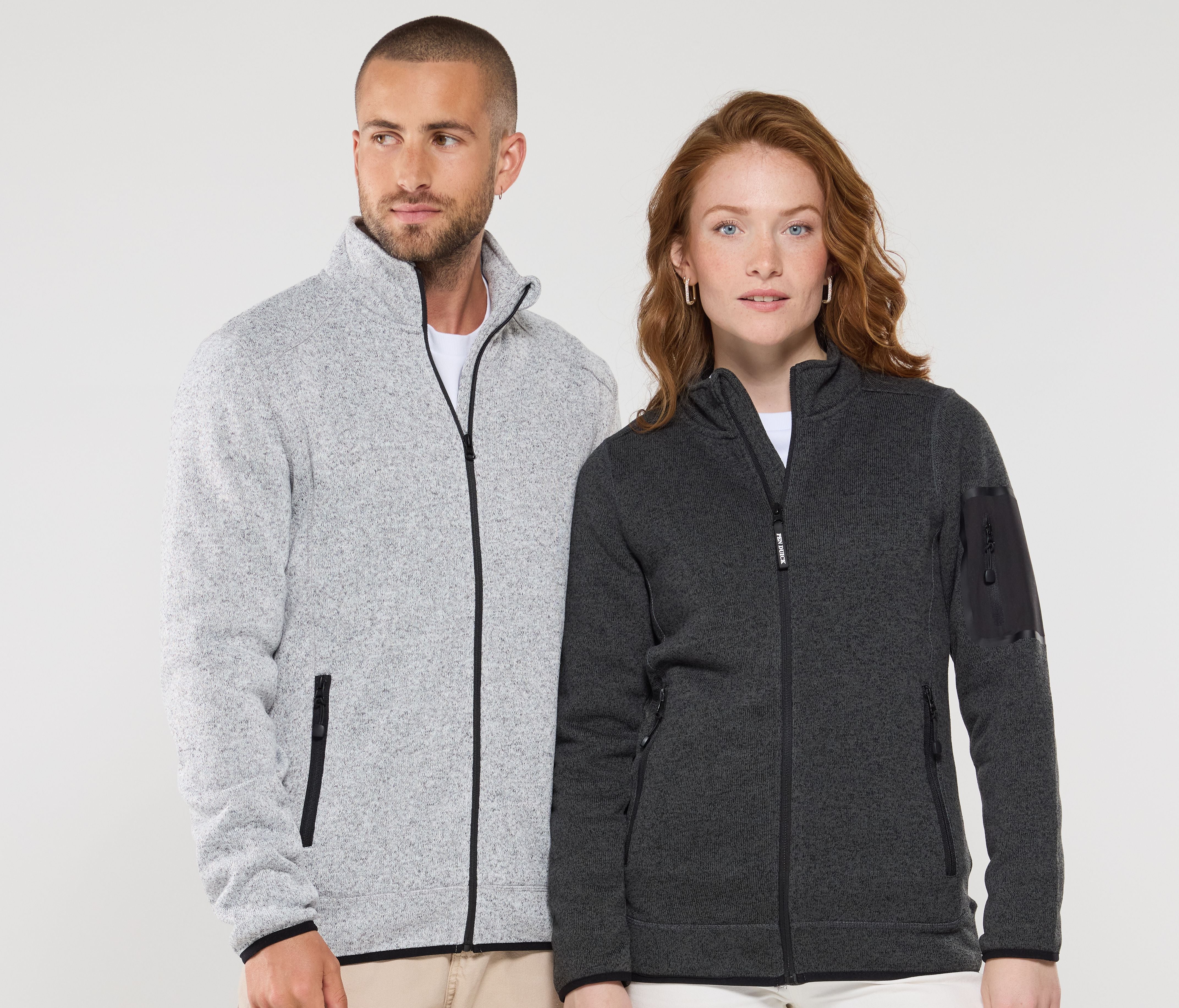 Veste polaire tricotée homme