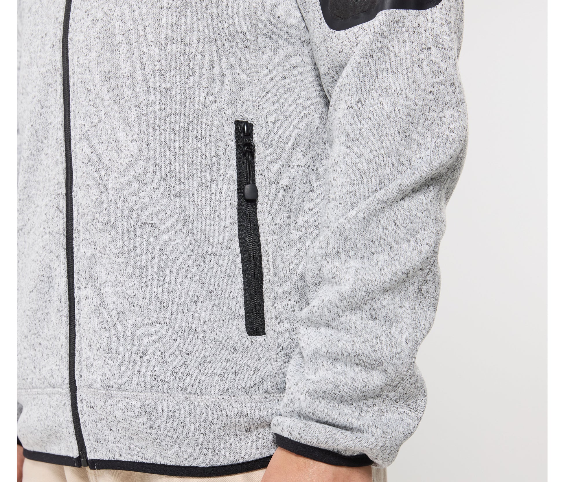 Veste polaire tricotée homme