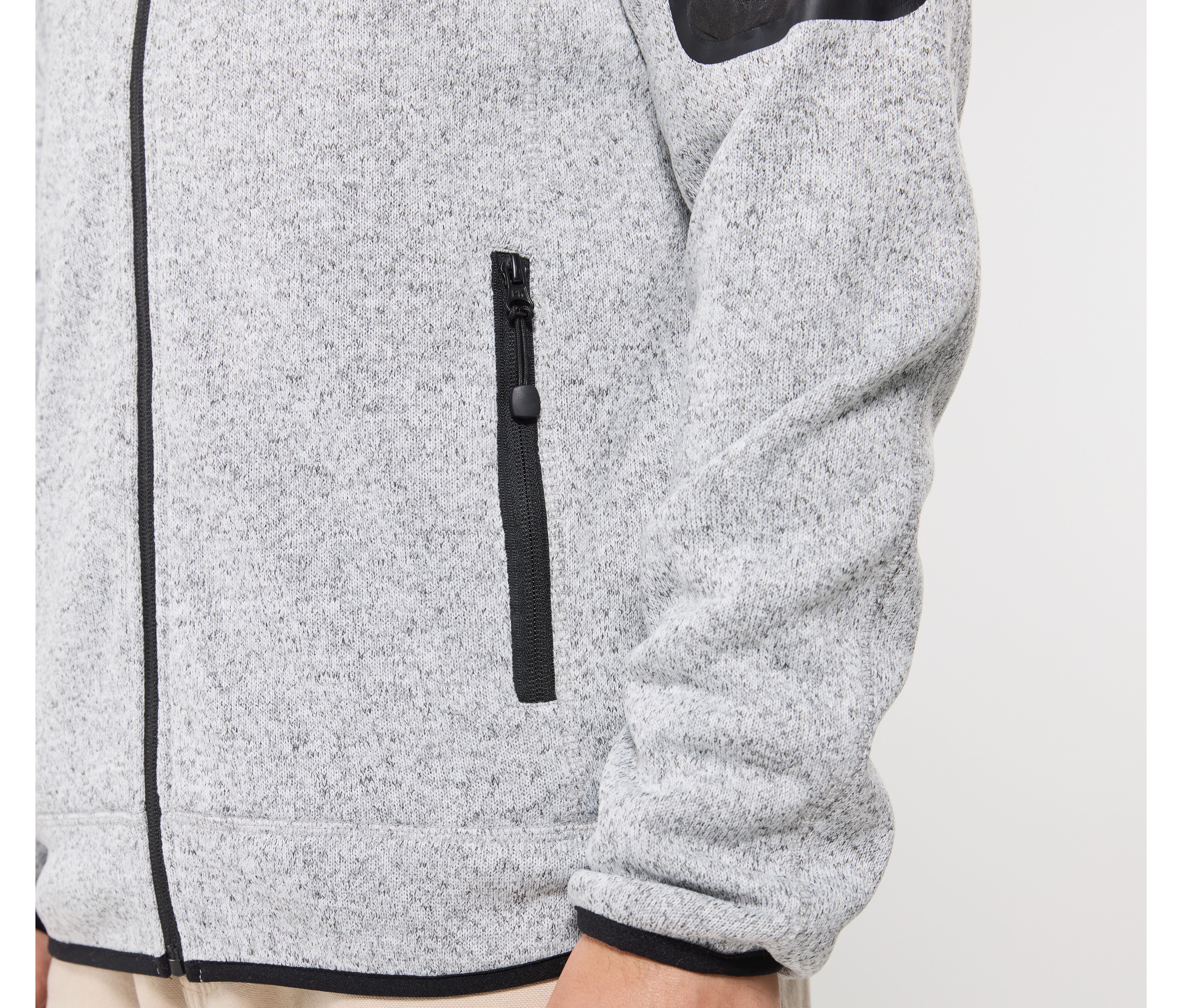 Veste polaire tricotée homme