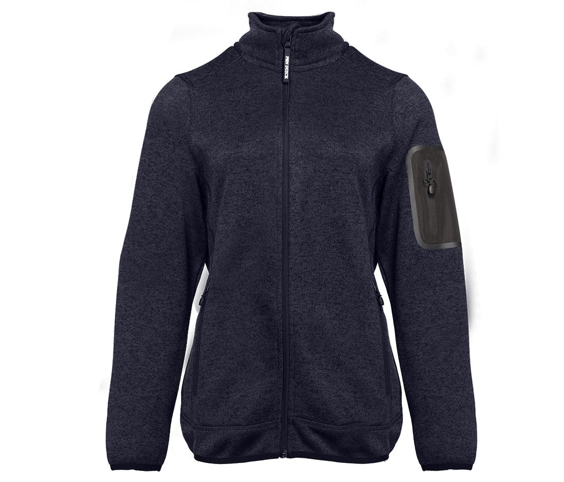 Veste Polaire Tricotée Femme - Heather Black