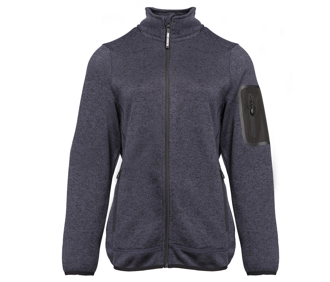 Veste Polaire Tricotée Femme - Heather Navy
