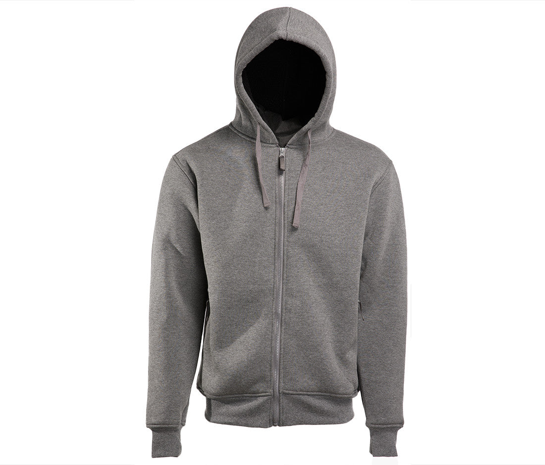 Sweat Capuche Zippé Doublé Polaire Sherpa - Heather Grey