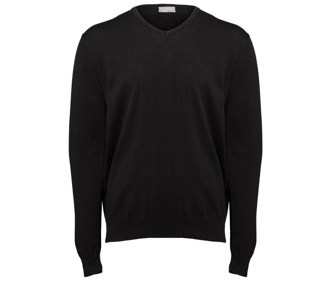 Pull Col V Homme - Black