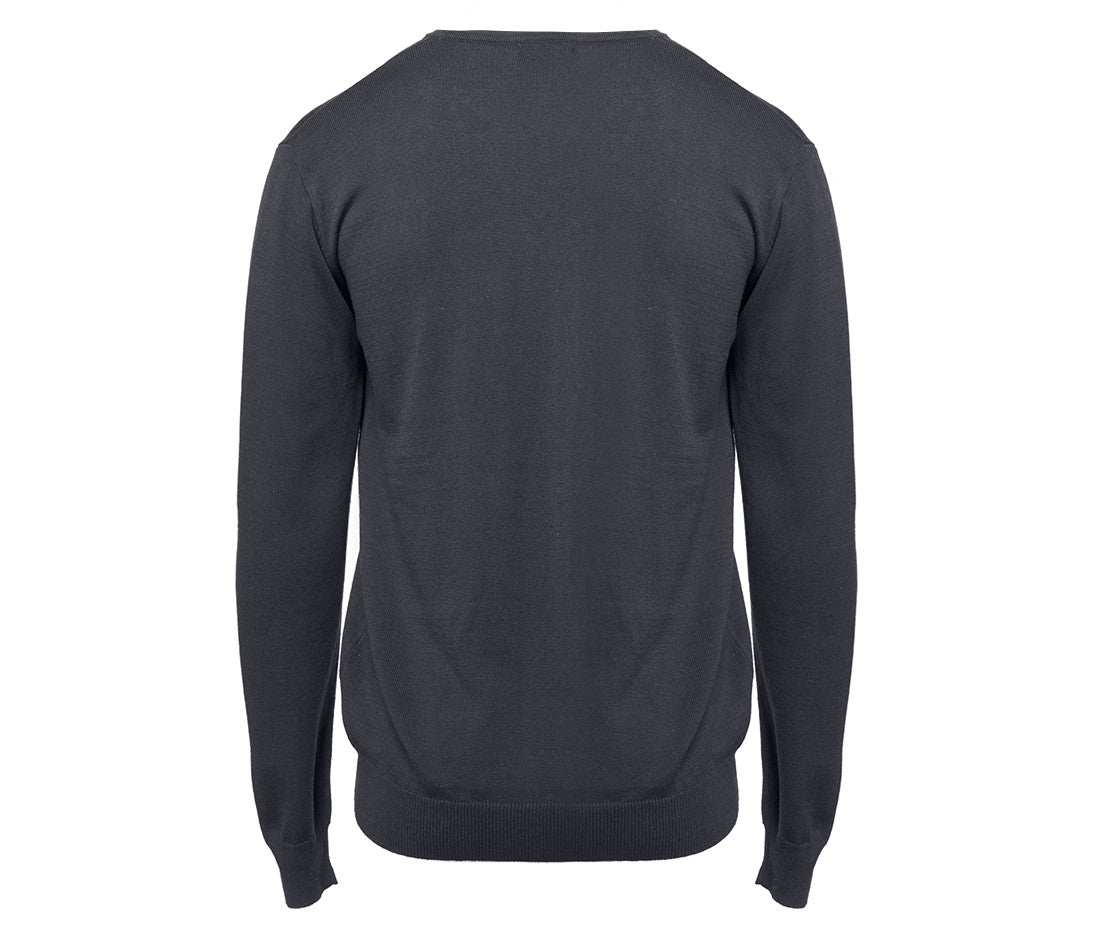 Pull Col V Homme - Dark Grey