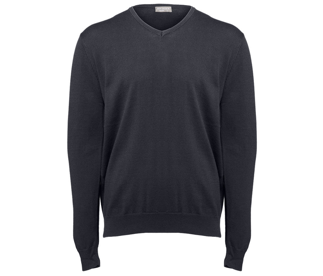 Pull Col V Homme - Dark Grey