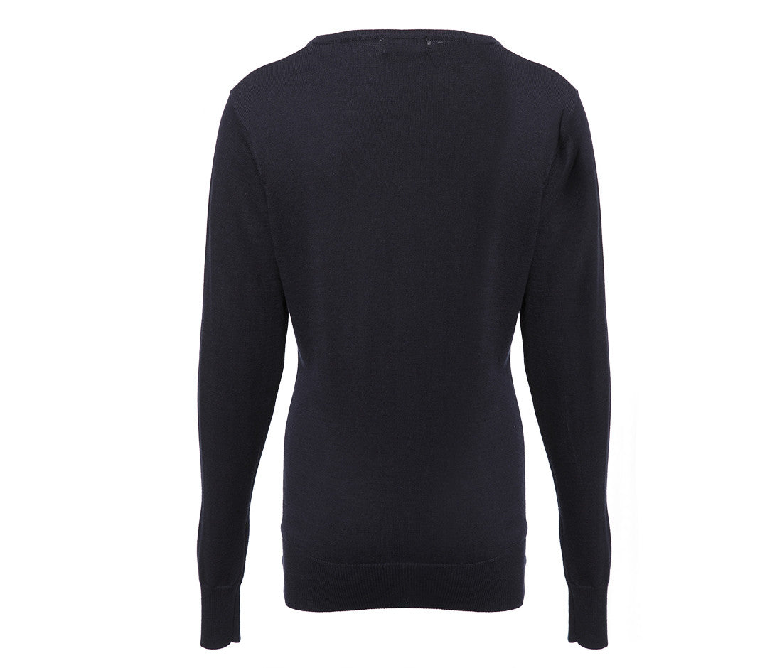 Pull Col V Femme - Navy