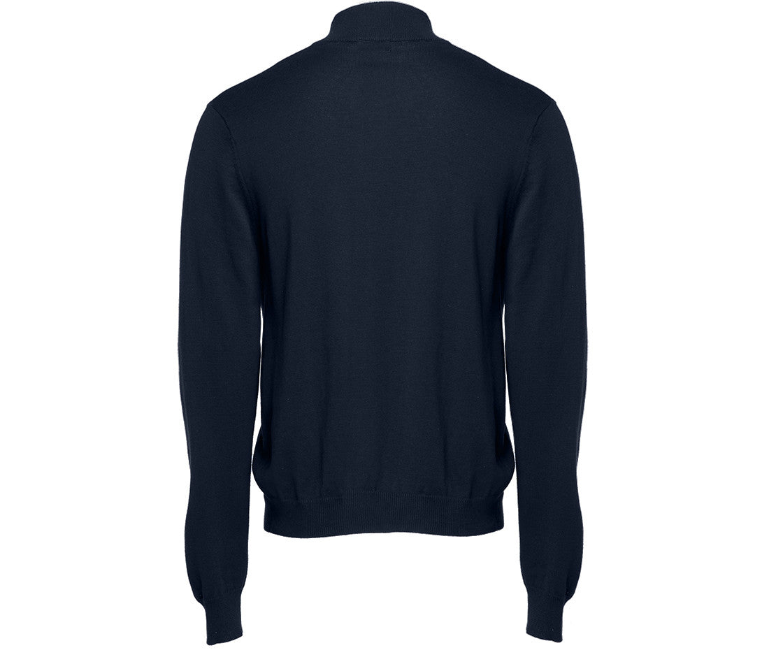 Pull Col Zippé - Navy