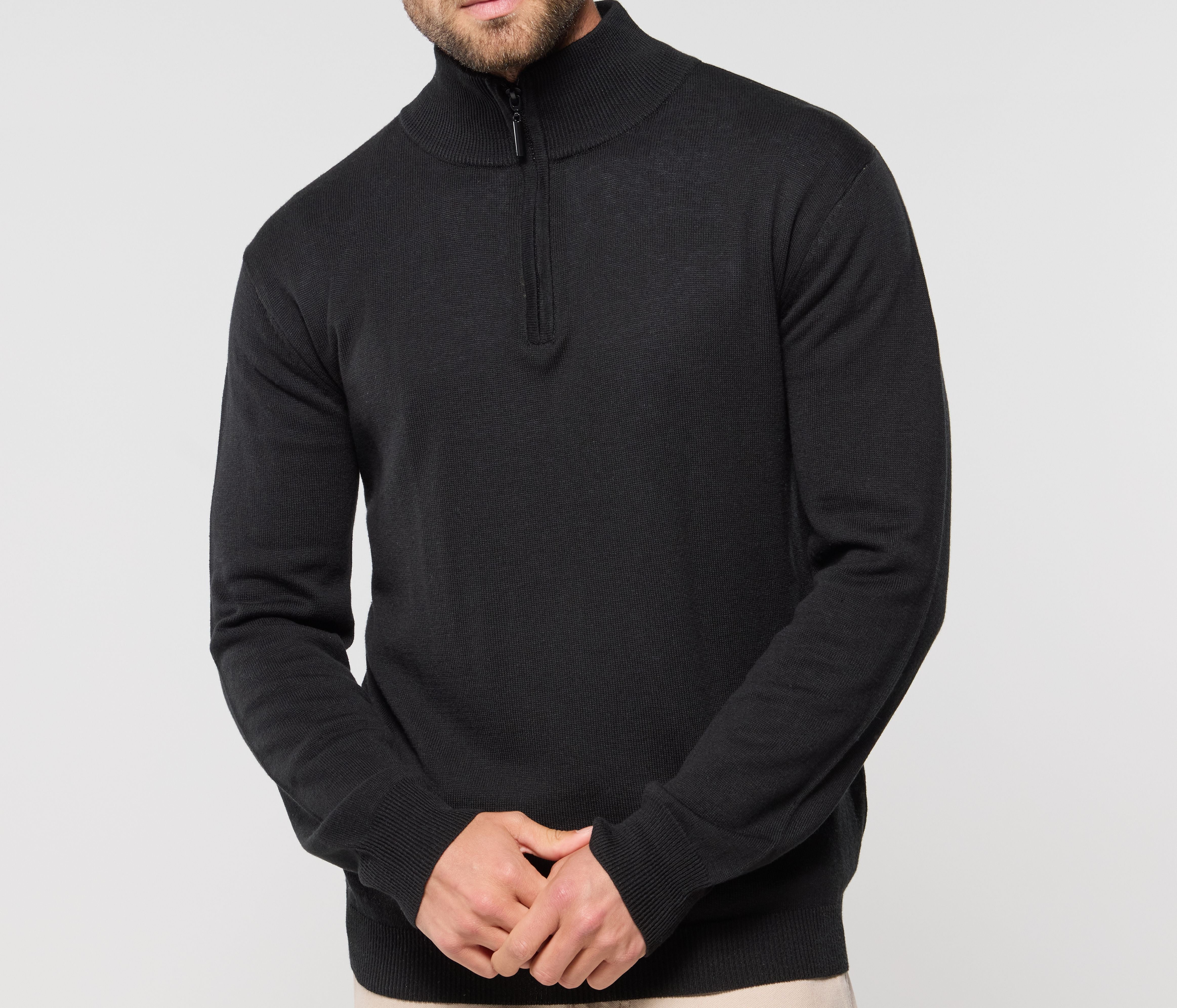 Pull col zippé