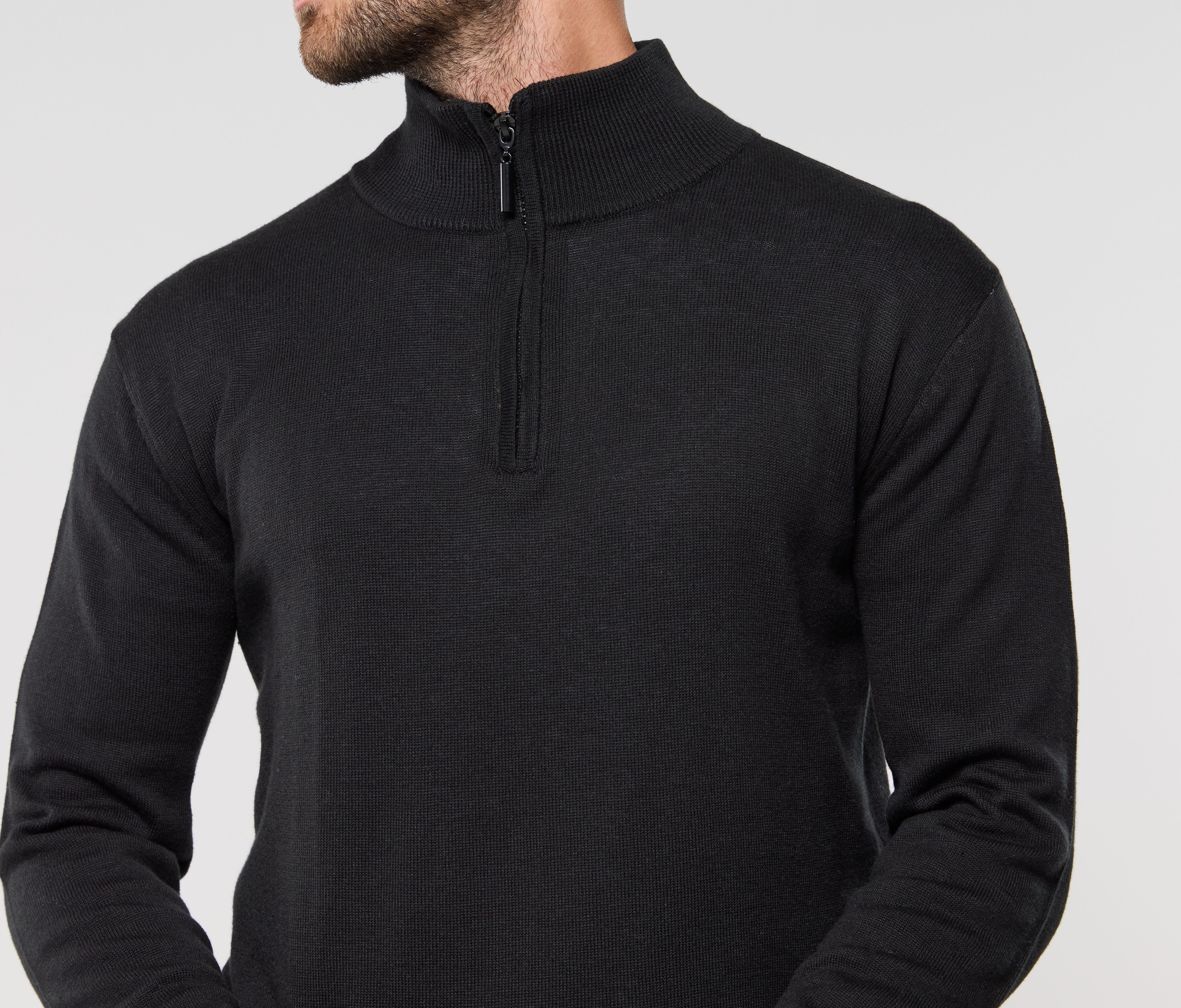 Pull col zippé