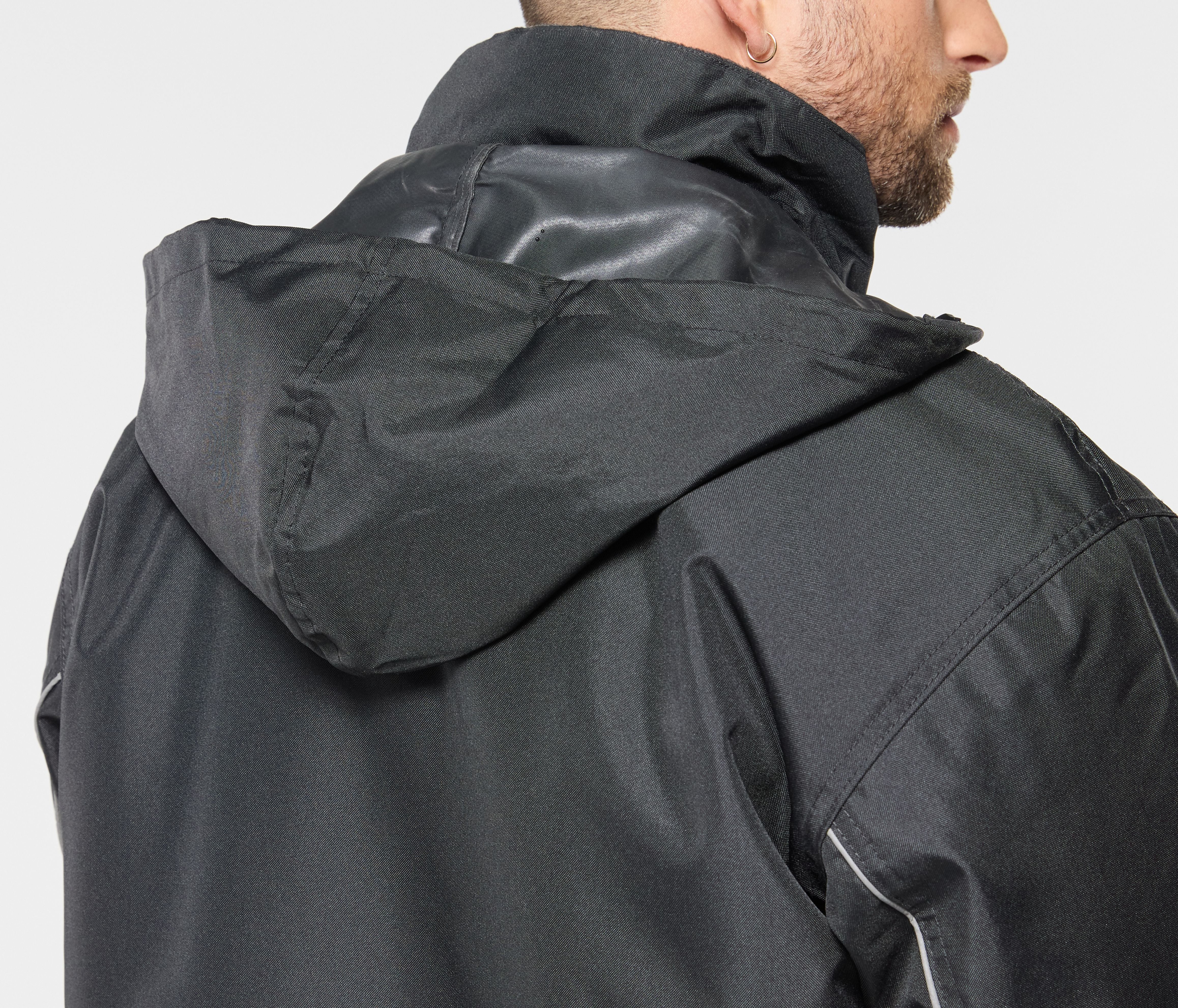 Parka avec passepoil réfléchissant