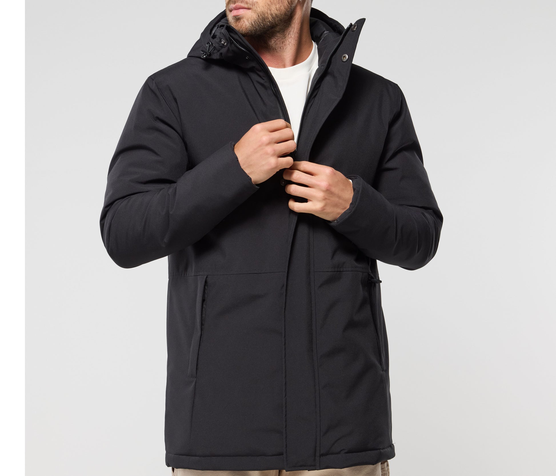 Parka chaude et légère