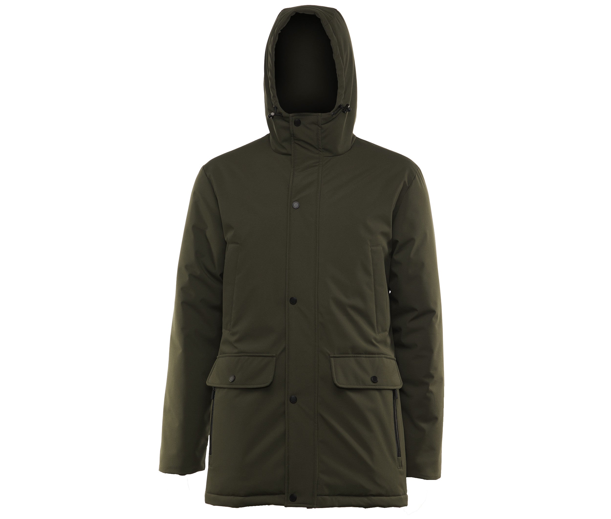 Parka Multipoches Chaude et Légère - Dark Olive