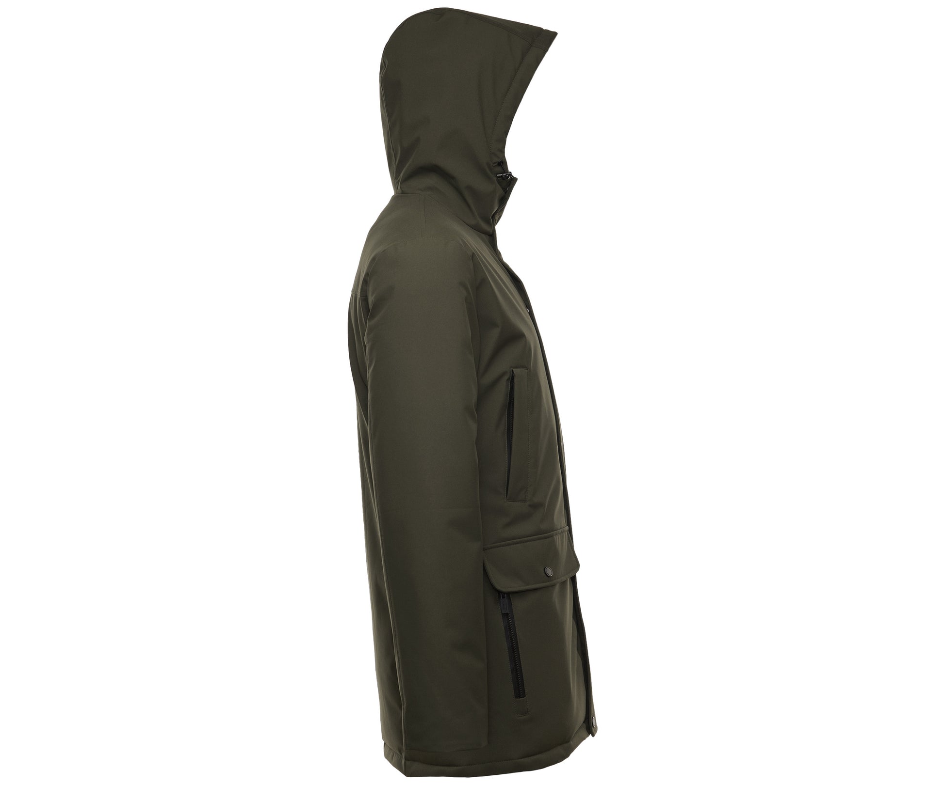 Parka Multipoches Chaude et Légère - Dark Olive
