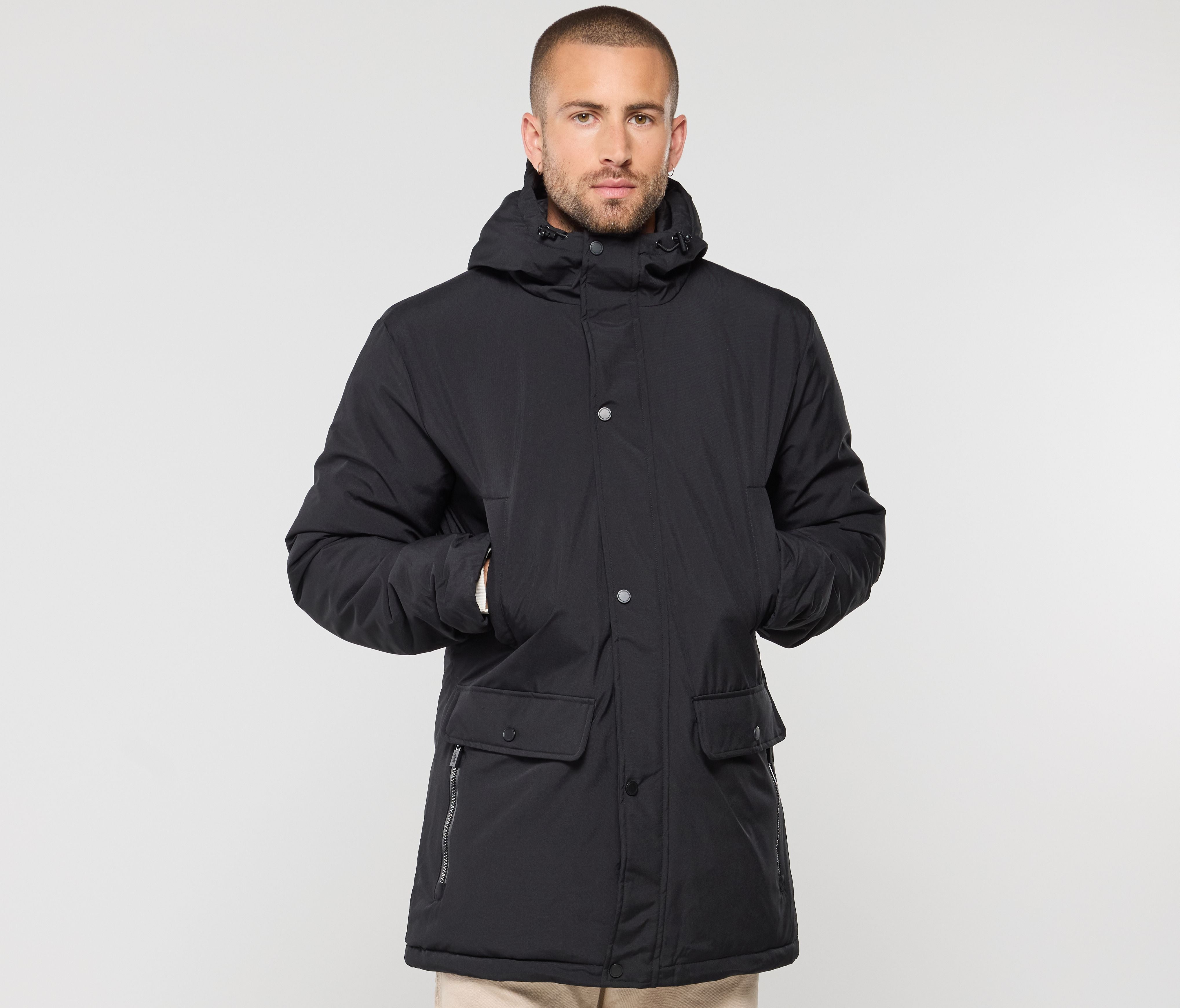 Parka multipoches chaude et légère