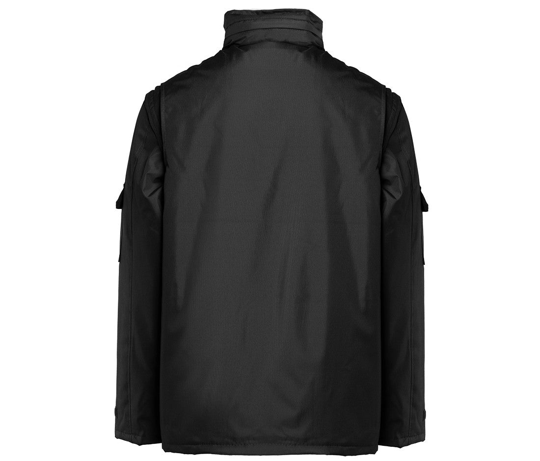 Veste Doublée Manches Amovibles - Black