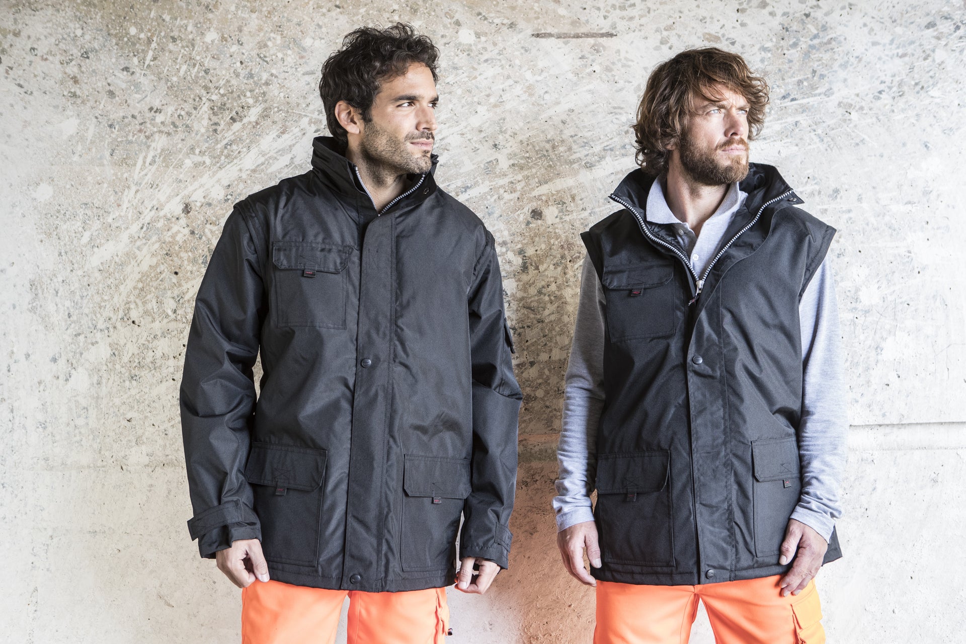 Veste doublée manches amovibles