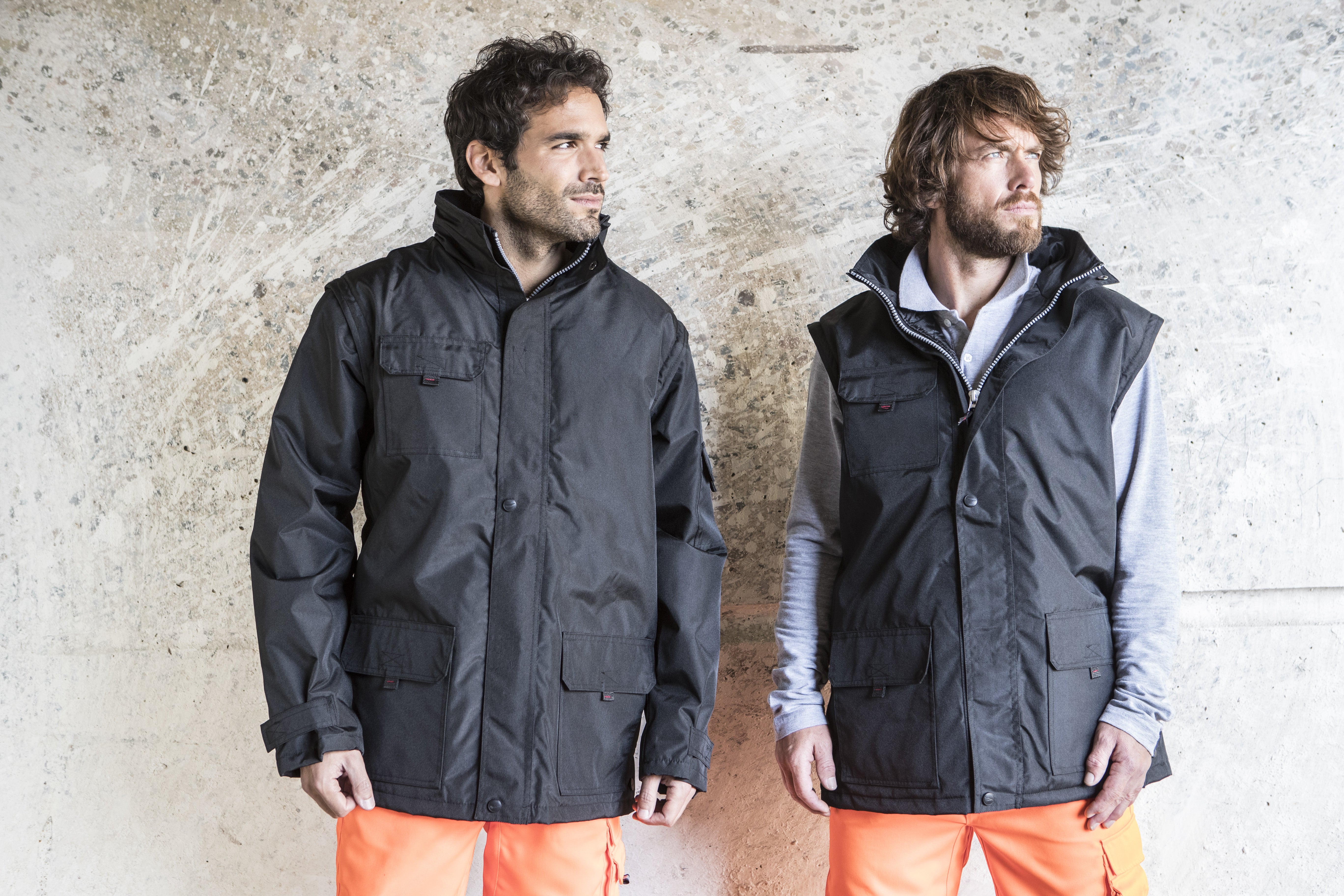 Veste doublée manches amovibles
