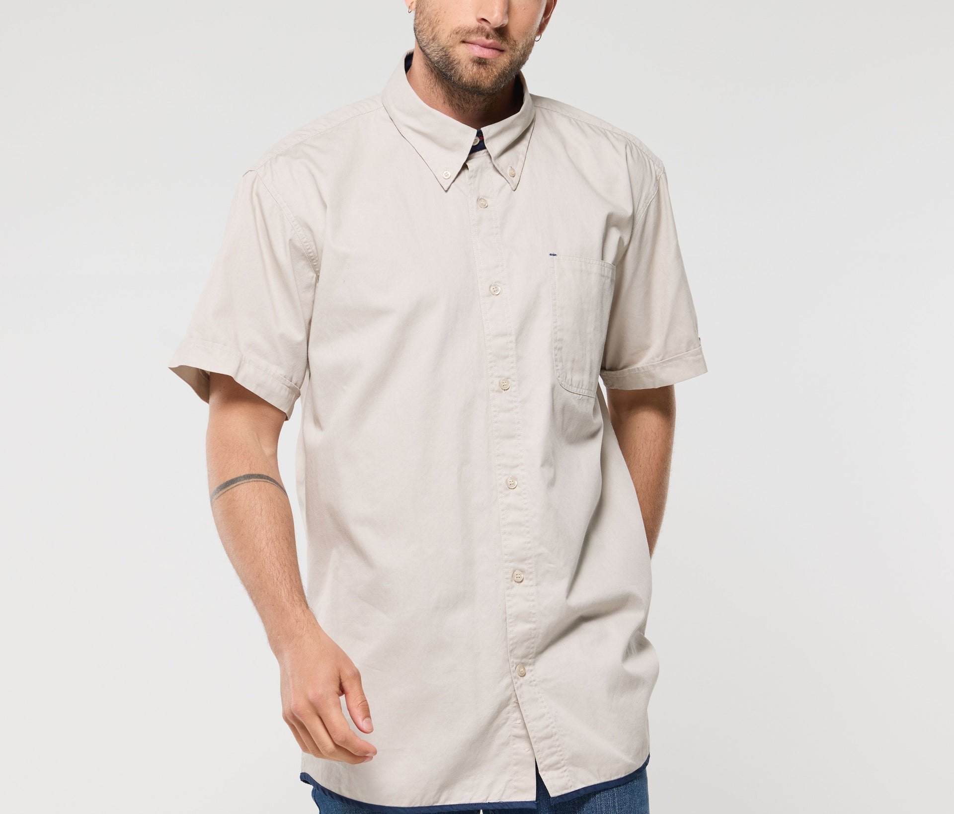 Chemise coton manches courtes