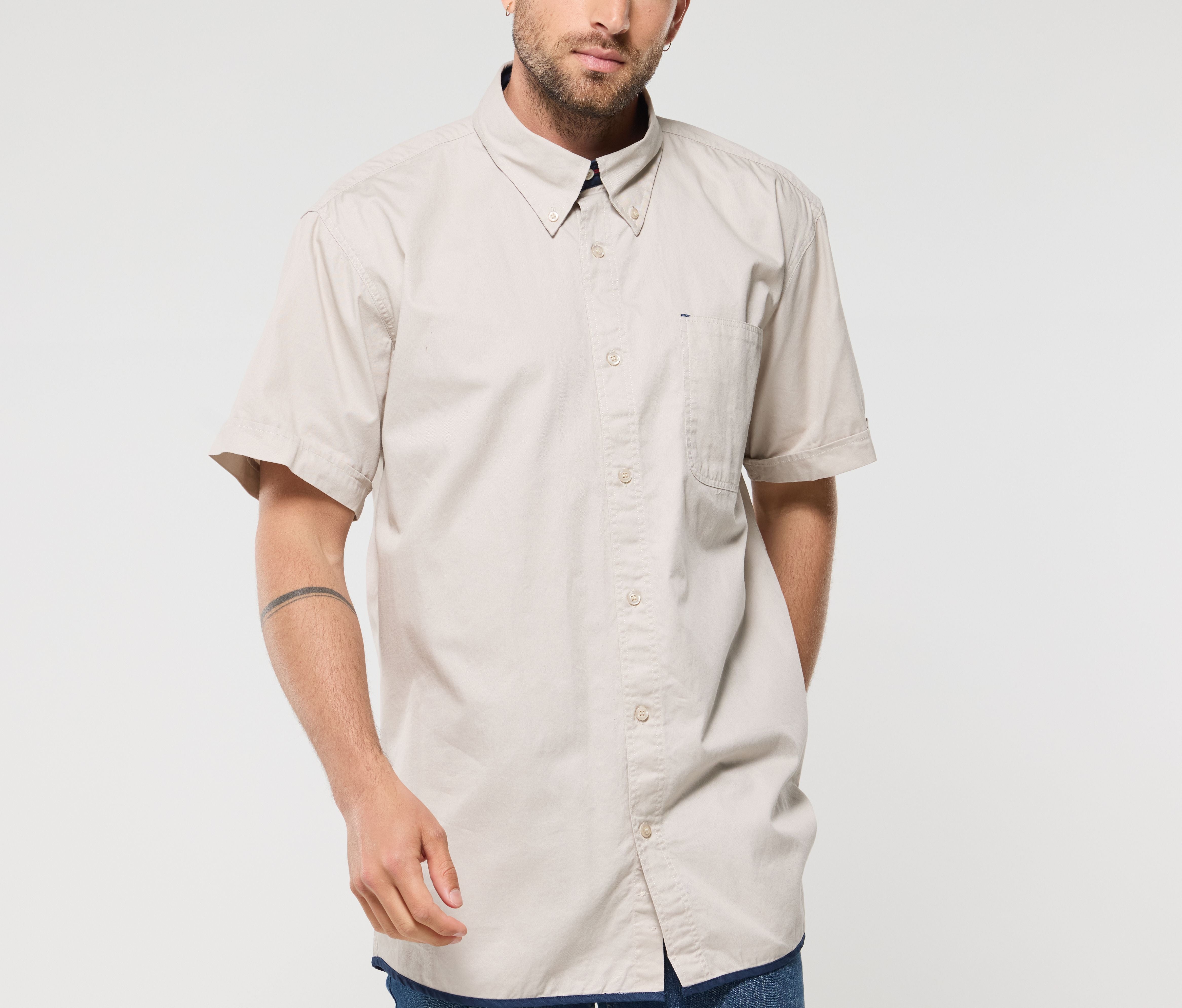 Chemise coton manches courtes