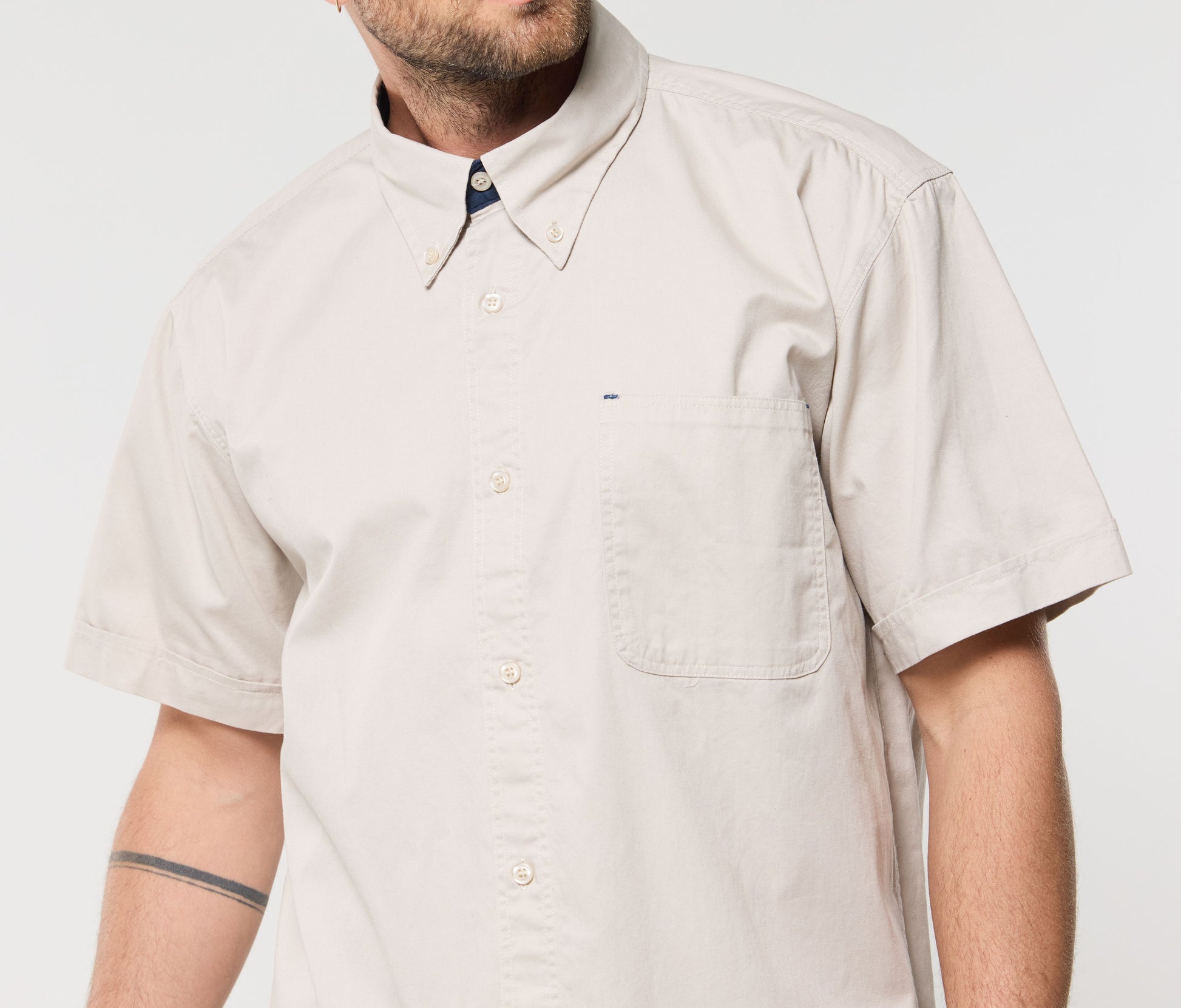 Chemise coton manches courtes
