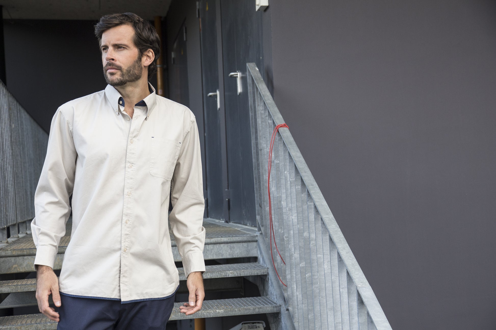 Chemise manches longues 100% coton