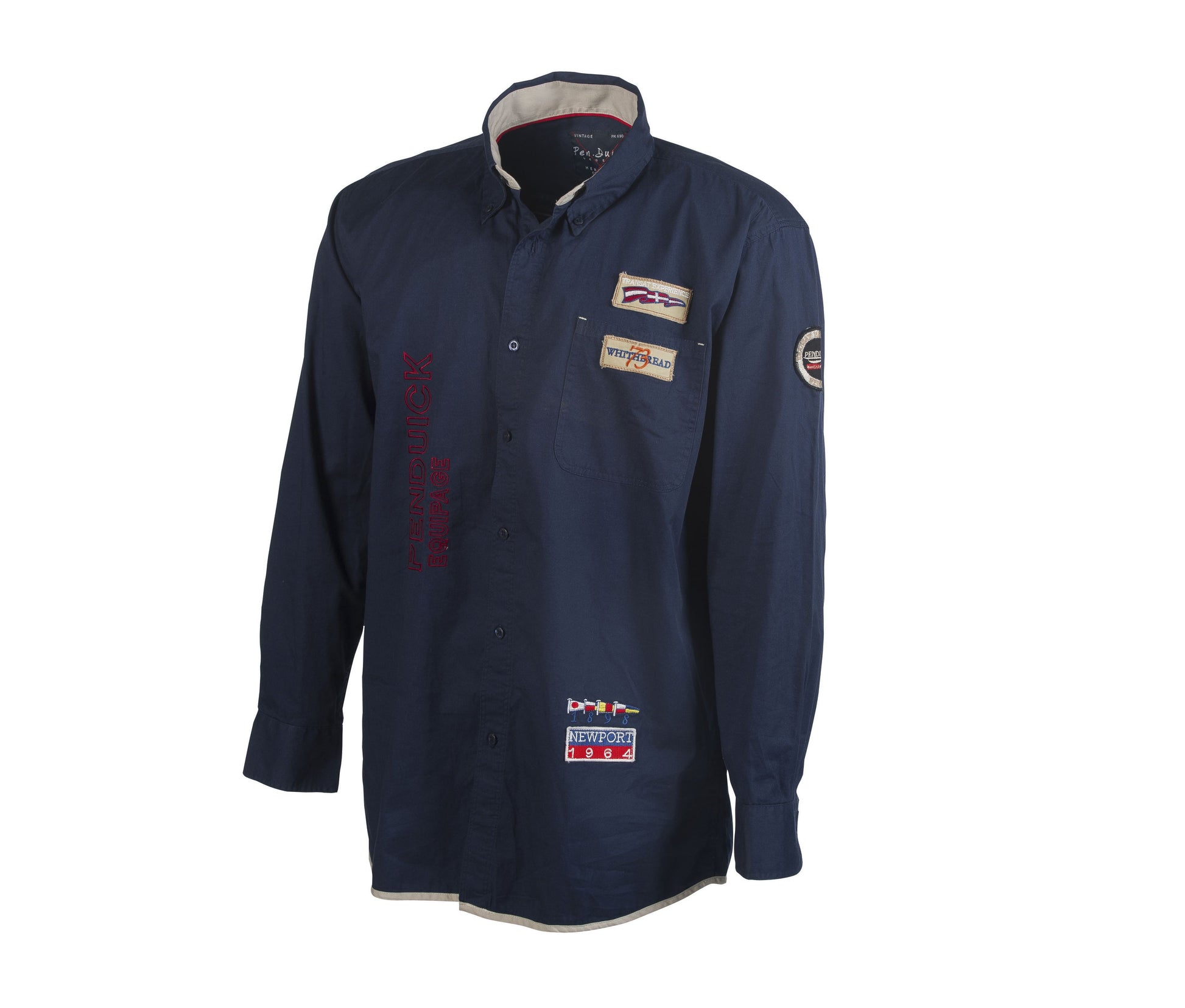 Chemise Avec Broderies et Écussons Pen Duick - Navy