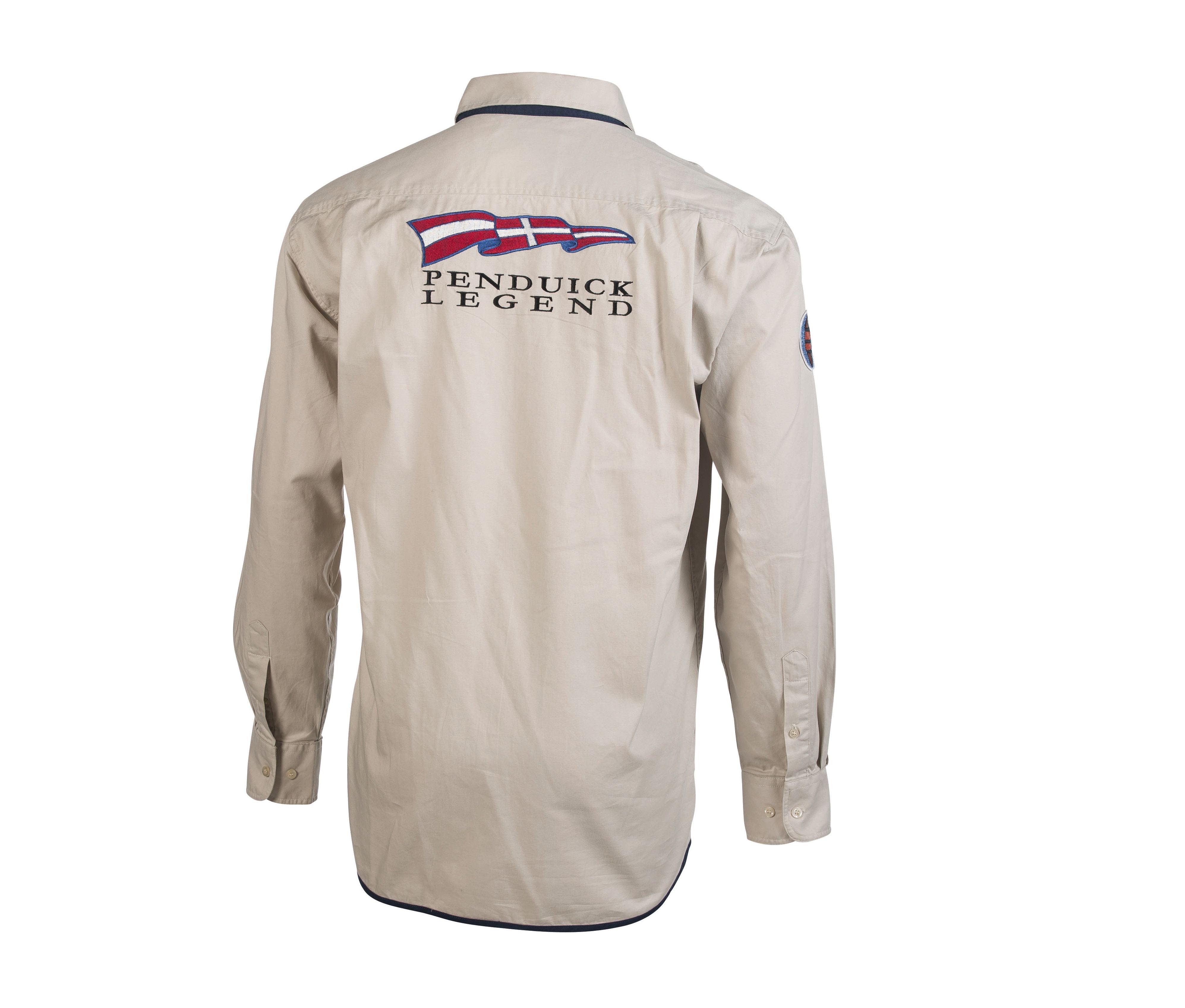 Chemise Avec Broderies et Écussons Pen Duick - Beige