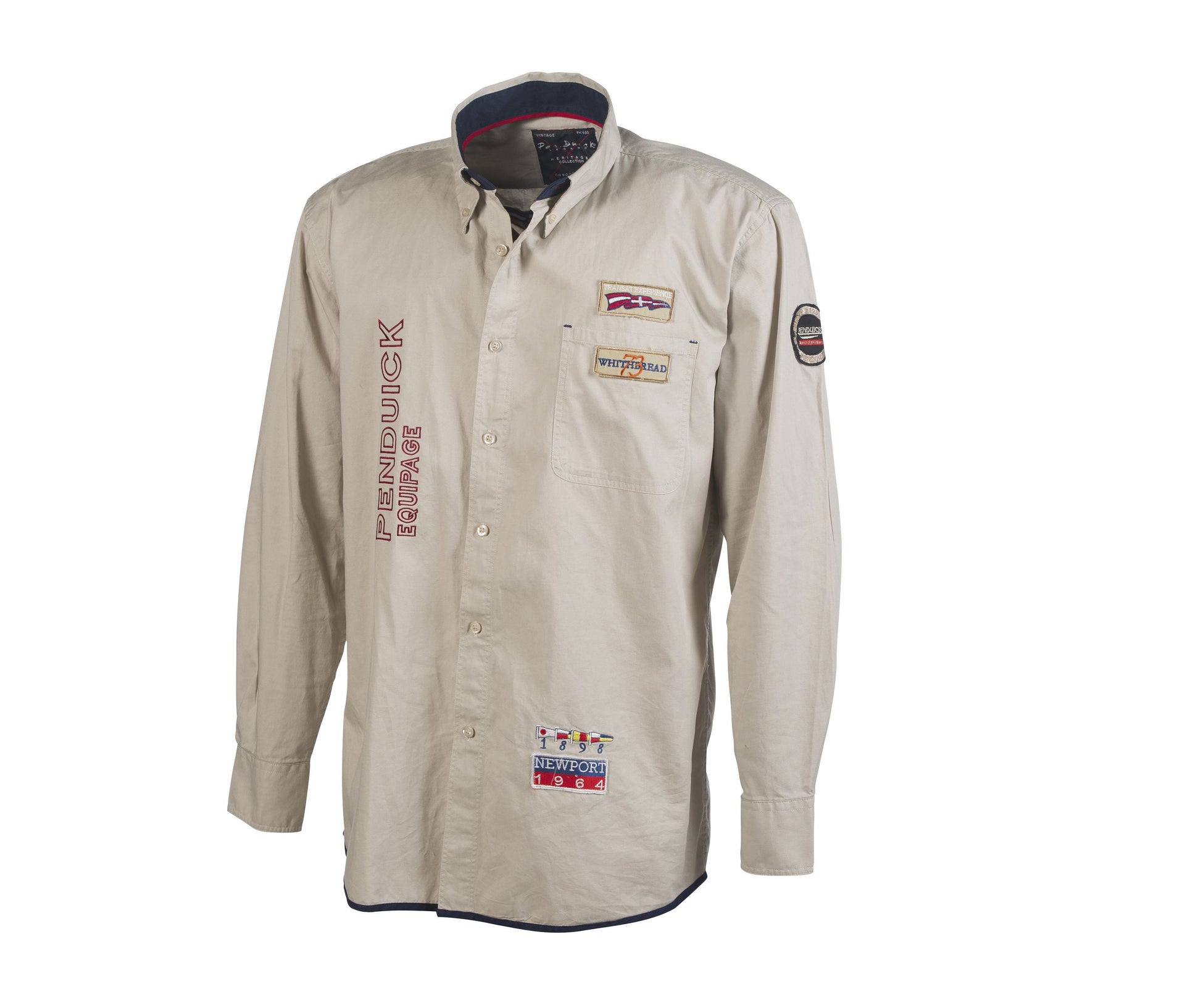 Chemise Avec Broderies et Écussons Pen Duick - Beige