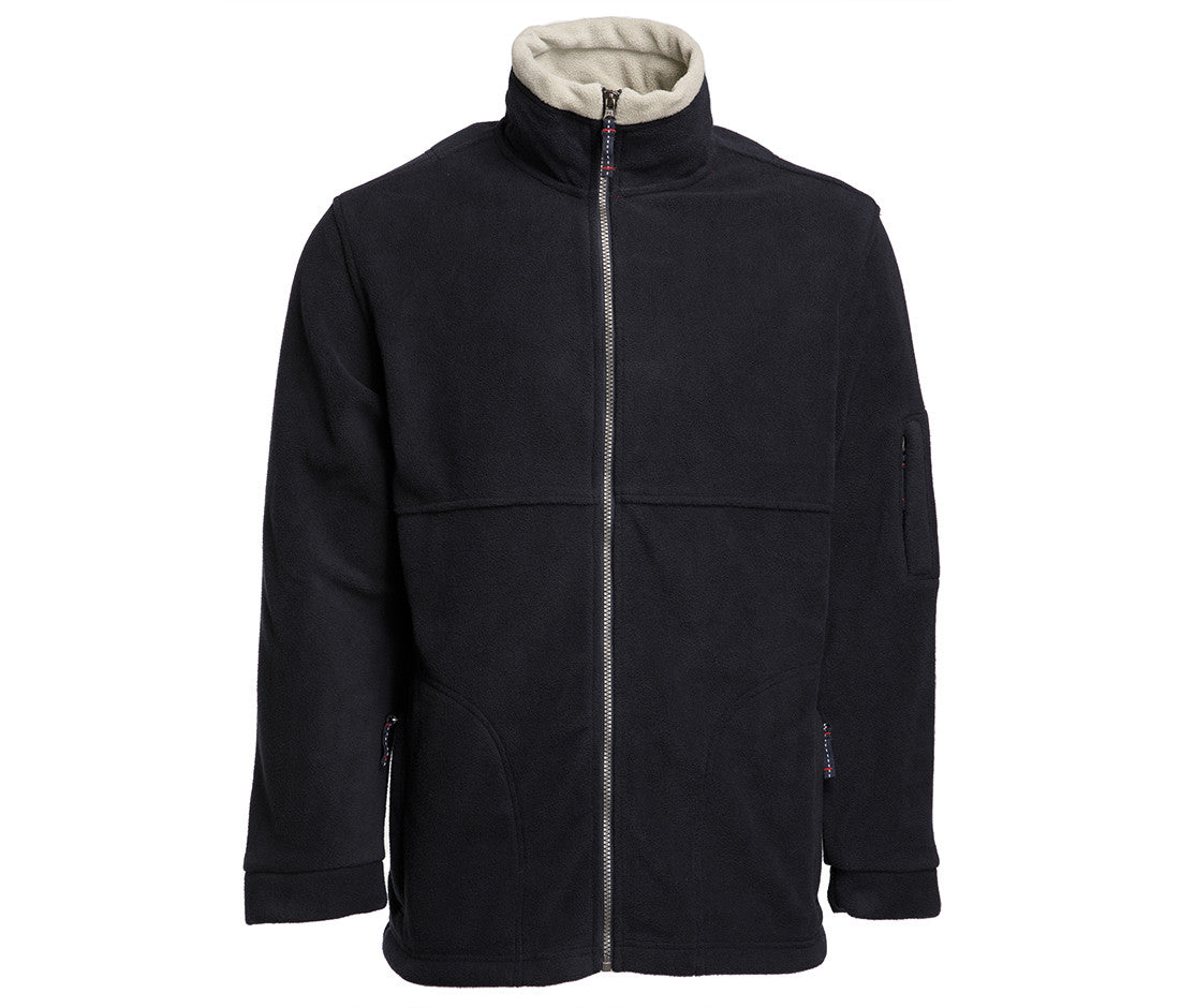 Veste Polaire Haute Densité - Navy/col Beige